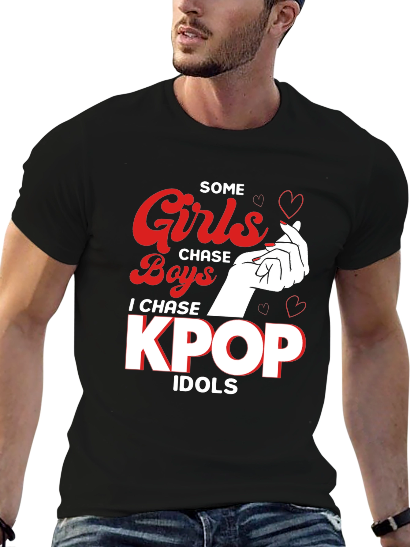 Camiseta Negra KPop Idols