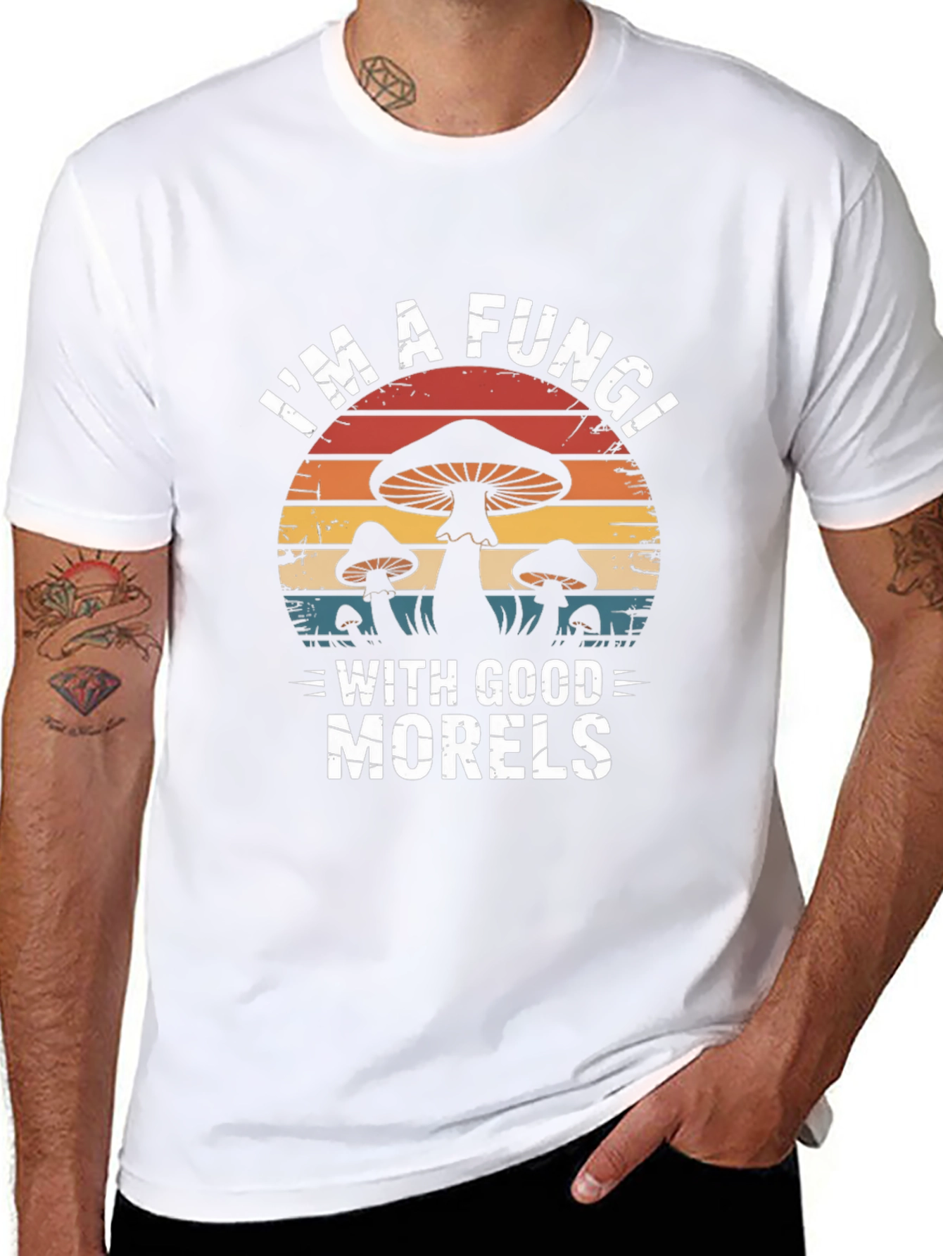 Camiseta Negra Im a Fungi With Good Morels
