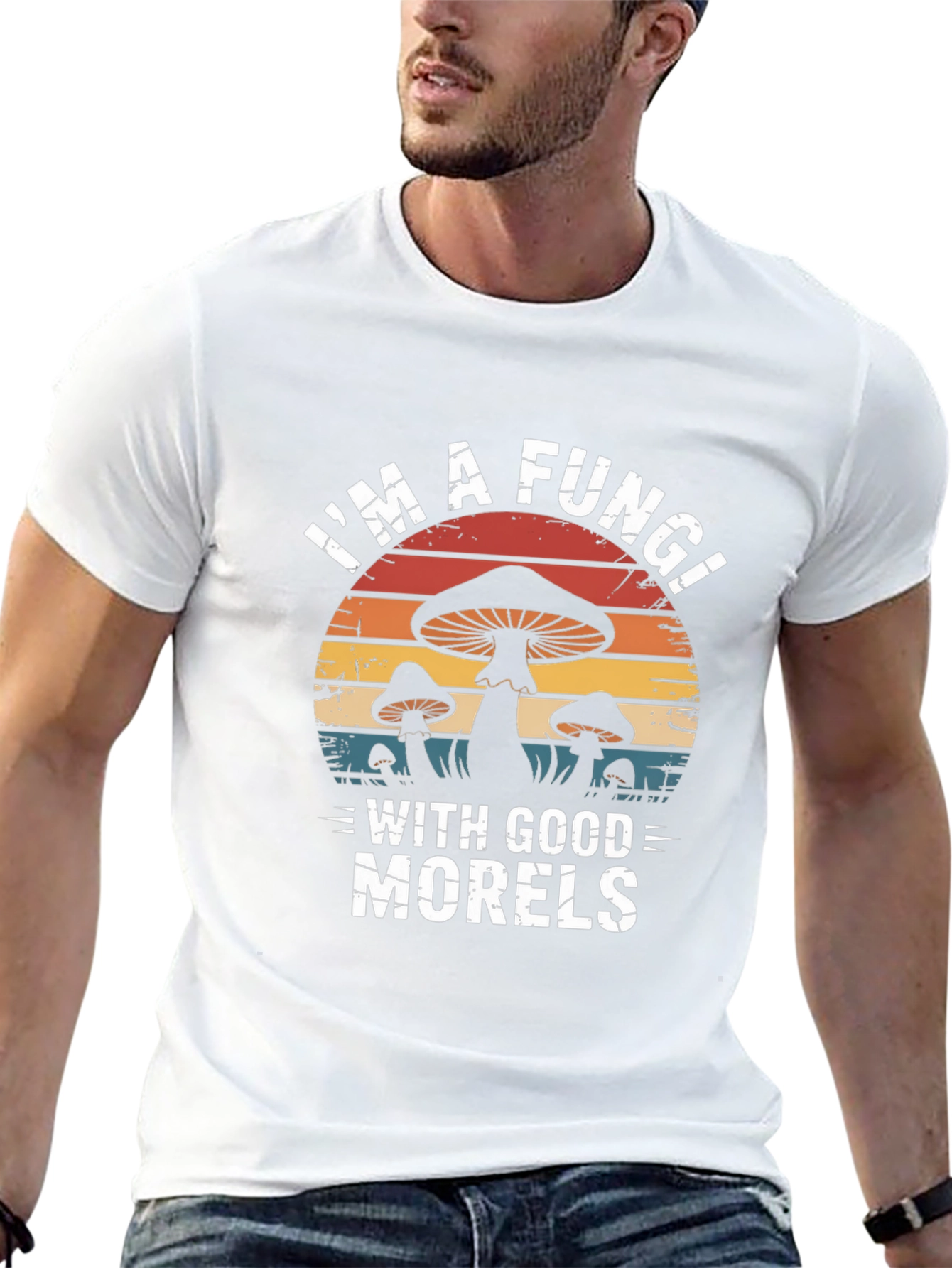 Camiseta Negra Im a Fungi With Good Morels