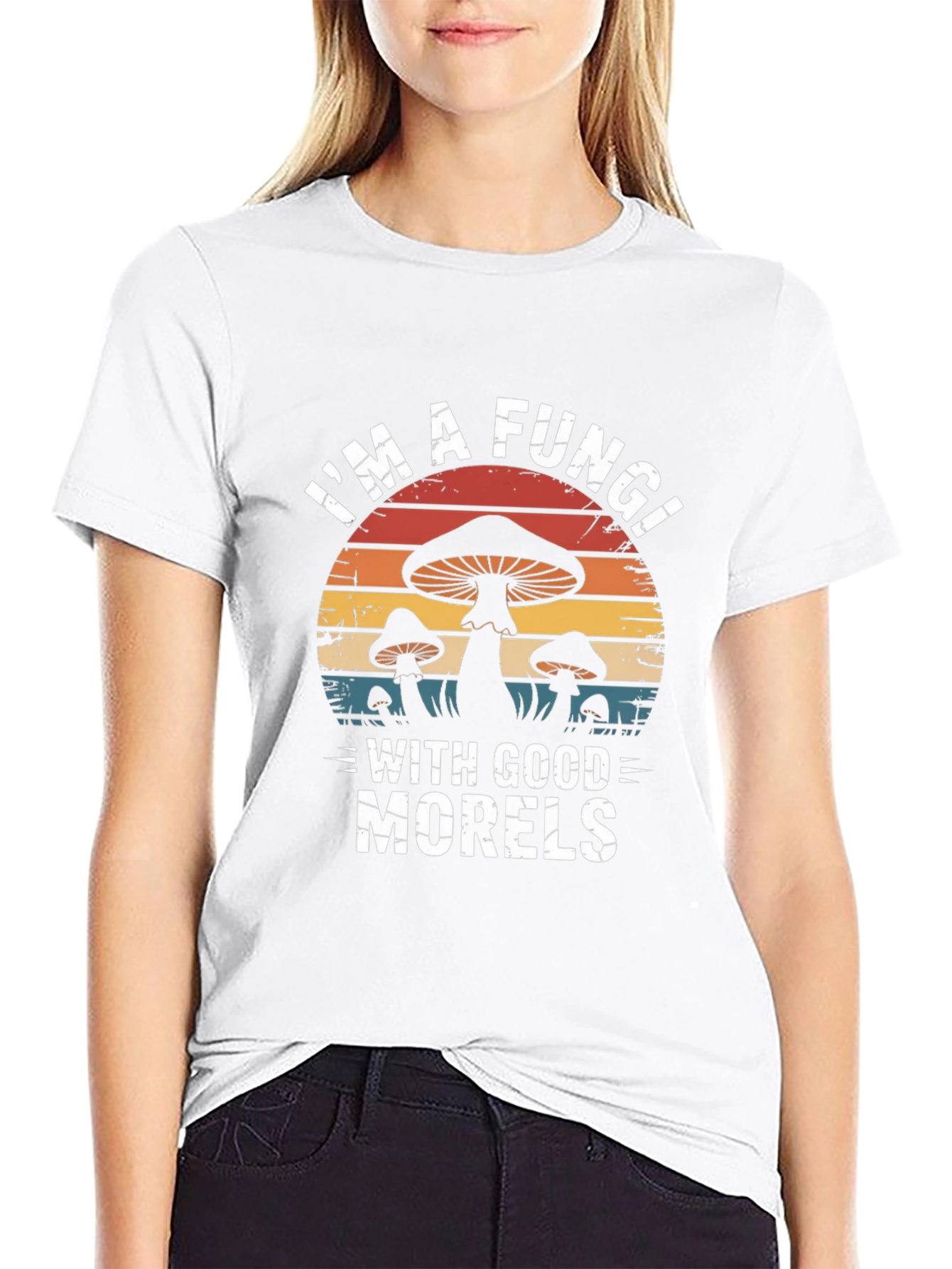 Camiseta Negra Im a Fungi With Good Morels