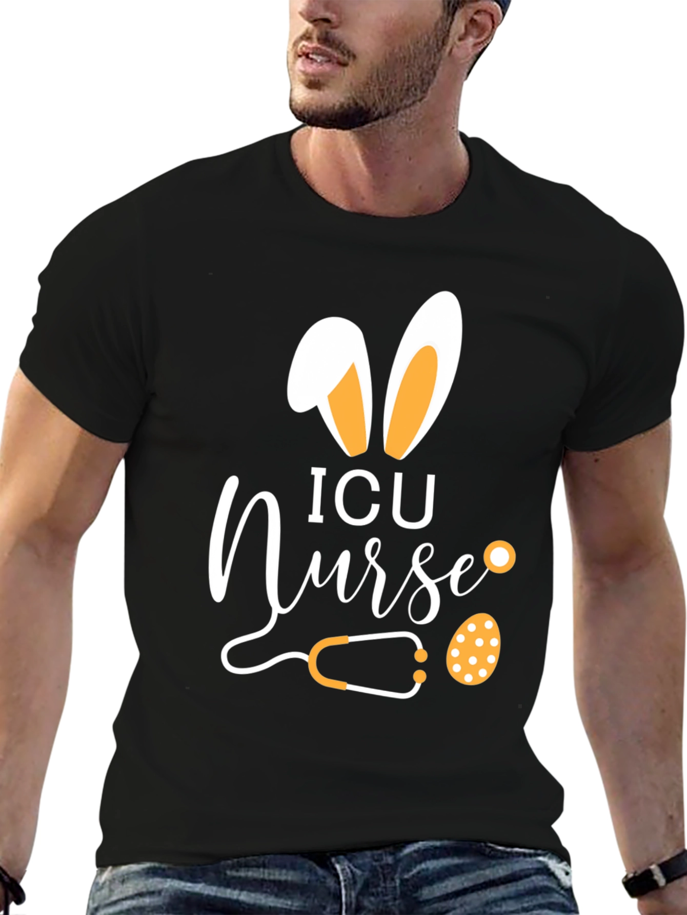 Camiseta ICU Nurse Conejo de Pascua