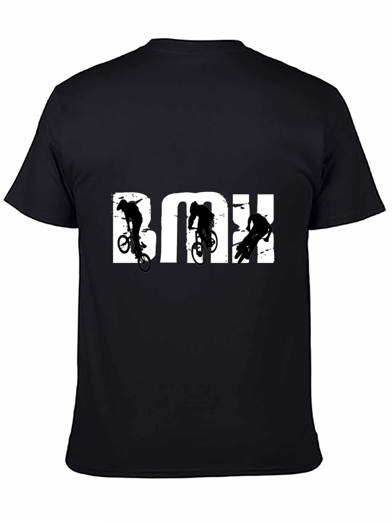 Camiseta Negra BMX Estilo Urbano