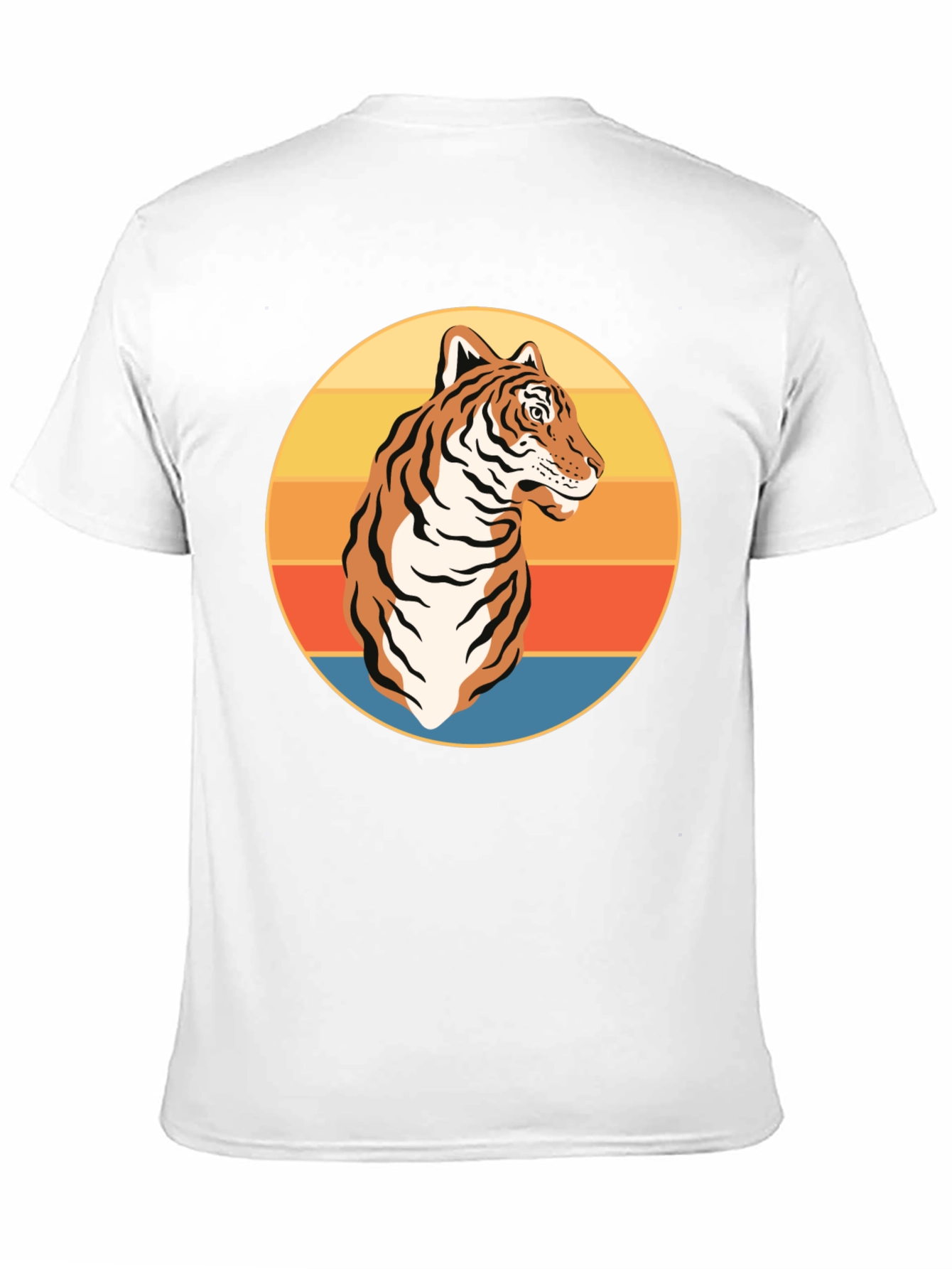 Camiseta Negra con Tigre Retro