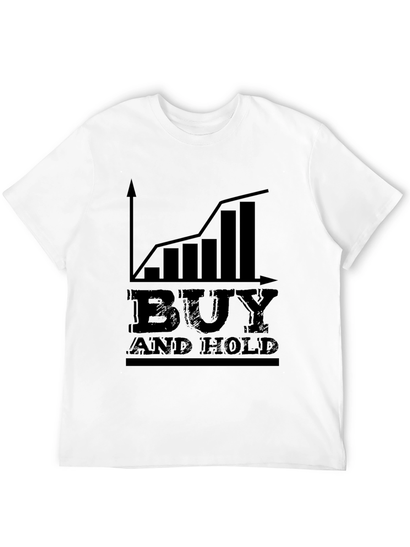 Camiseta Negra: Buy and Hold - Inversión