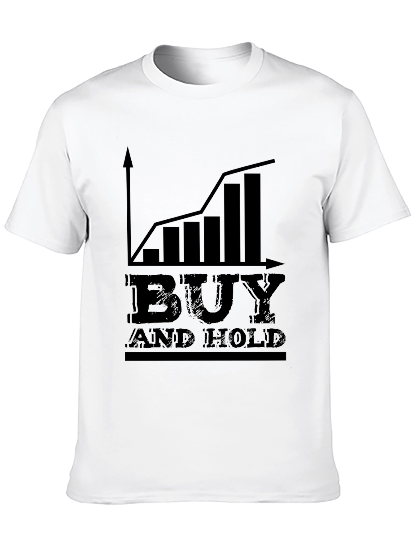 Camiseta Negra: Buy and Hold - Inversión