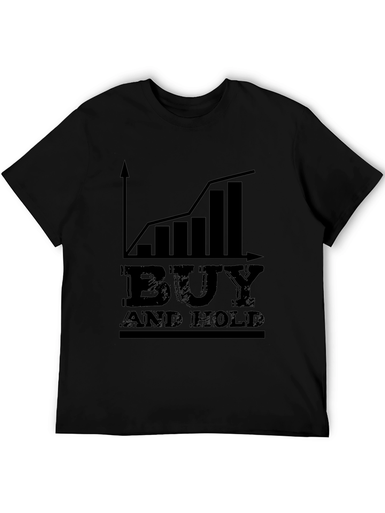Camiseta Negra: Buy and Hold - Inversión