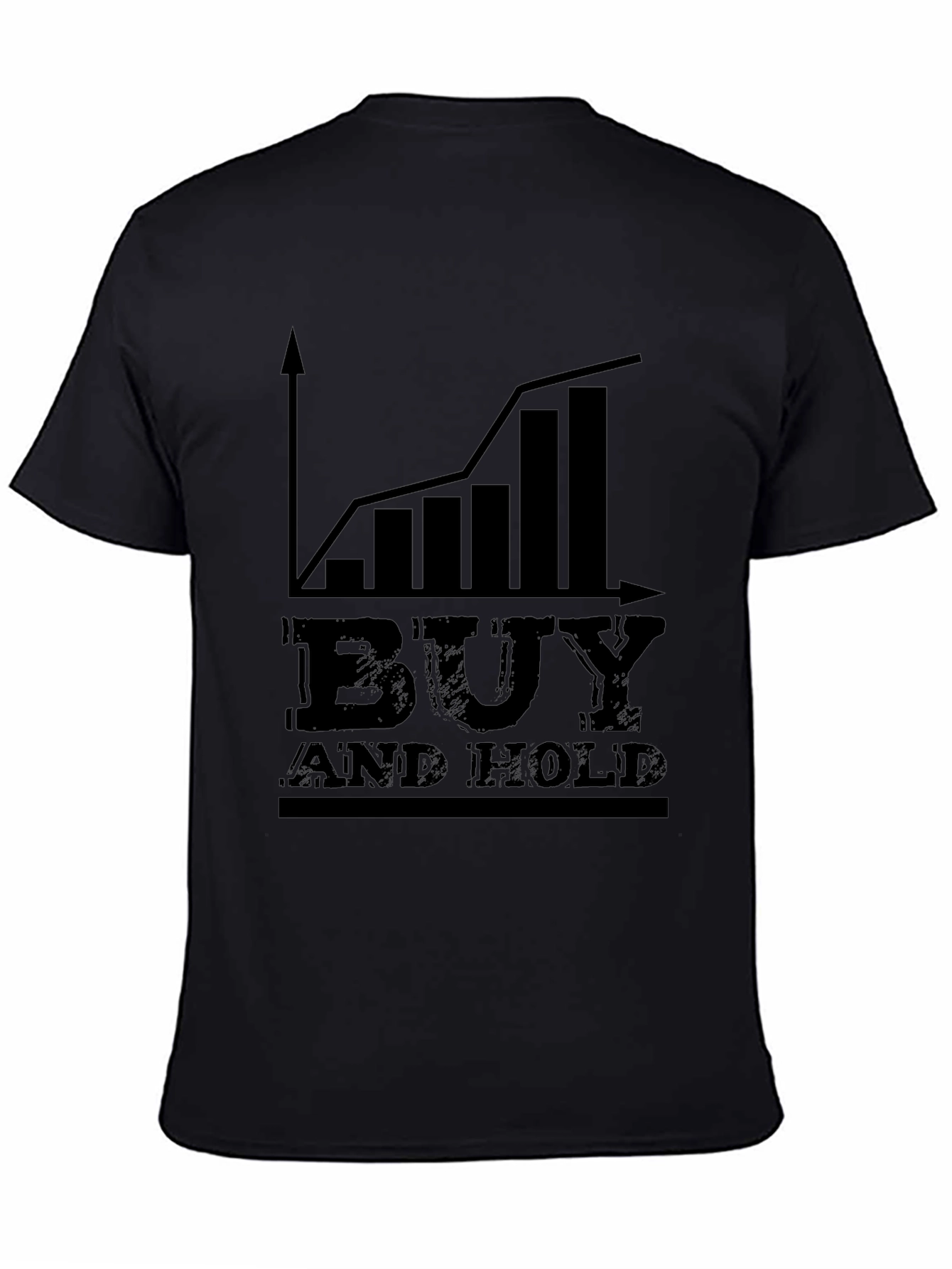 Camiseta Negra: Buy and Hold - Inversión