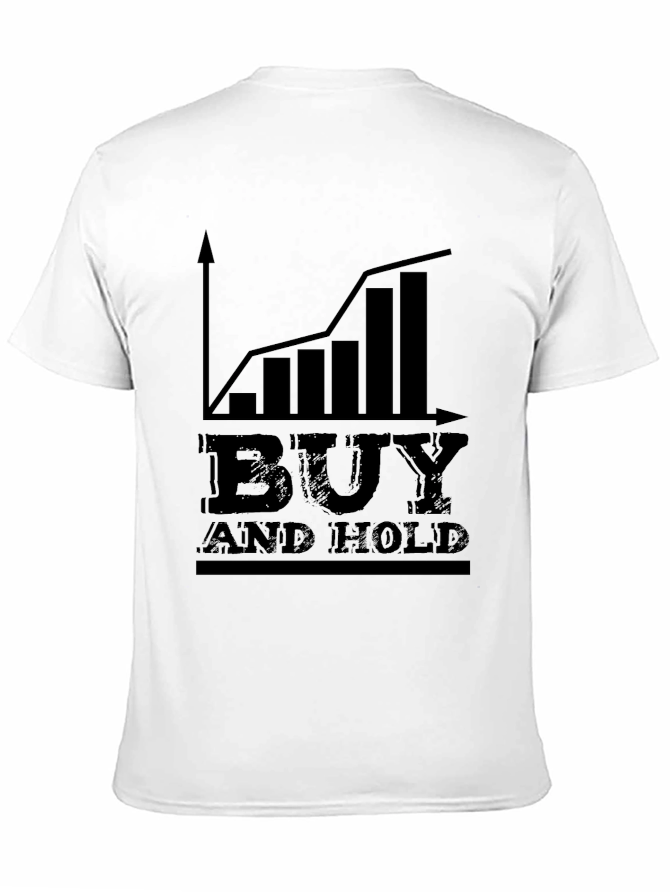 Camiseta Negra: Buy and Hold - Inversión