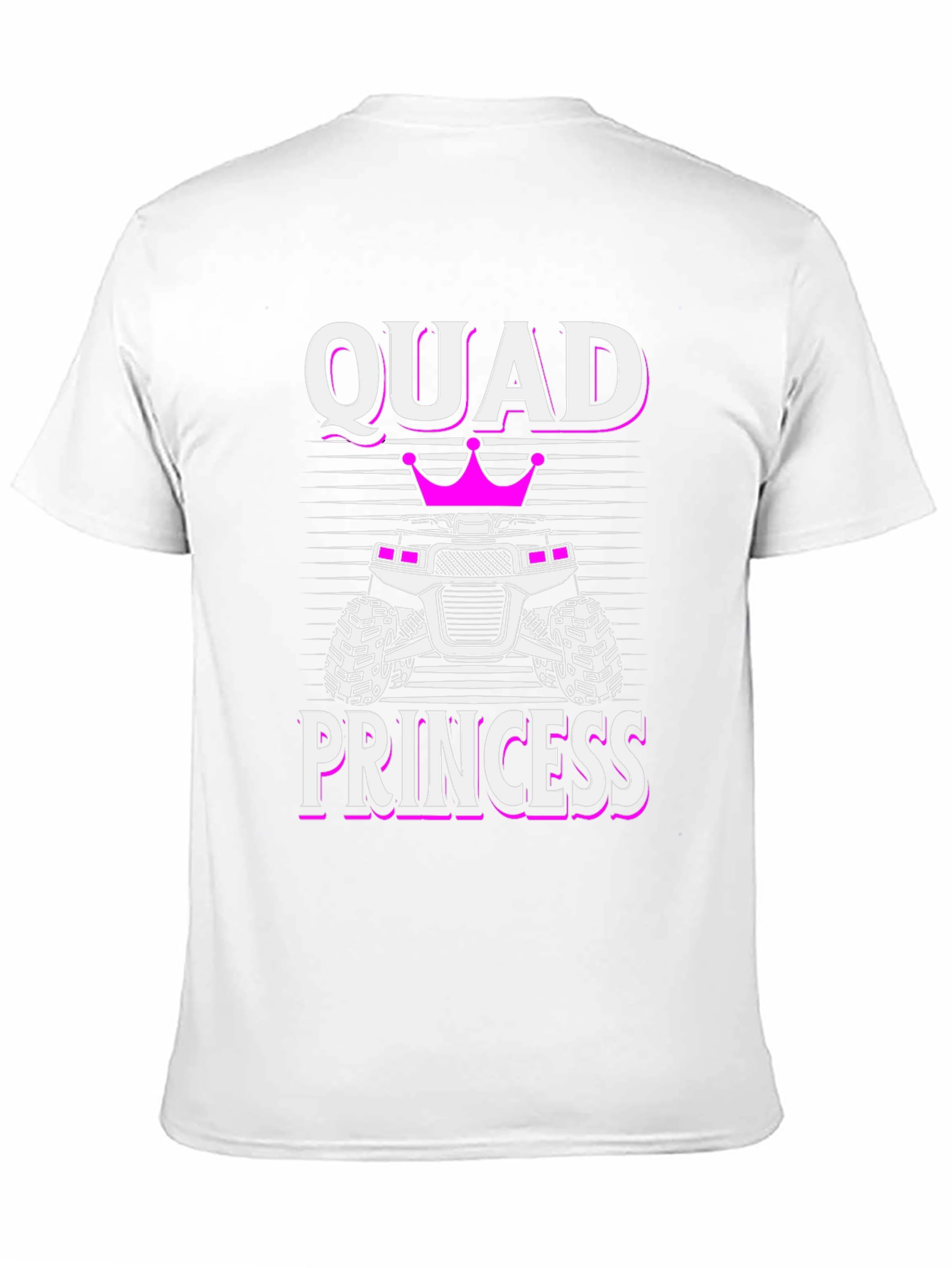 Camiseta Negra Quad Princess para Amantes de ATV