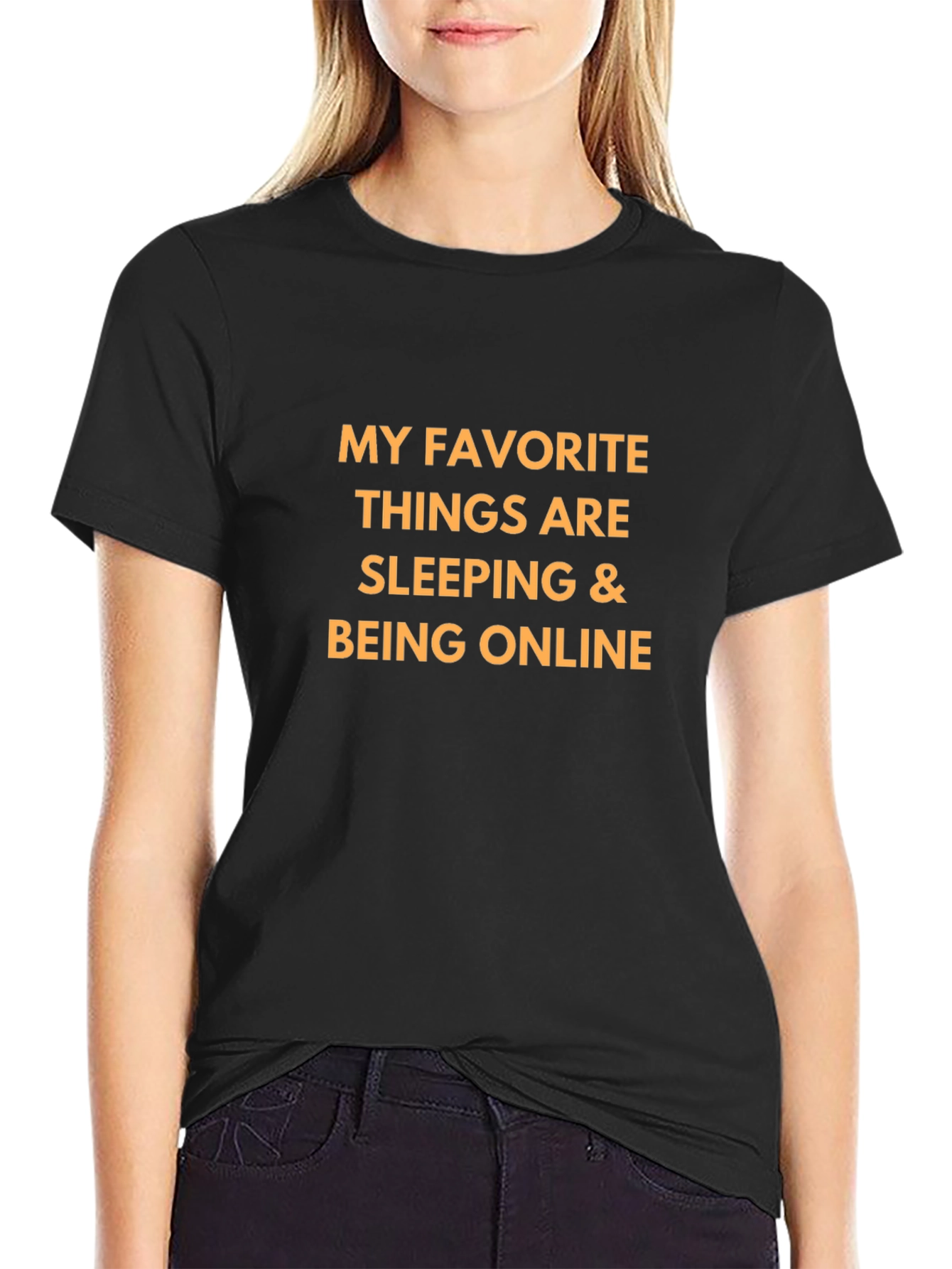 Camiseta Negra con Mensaje Divertido