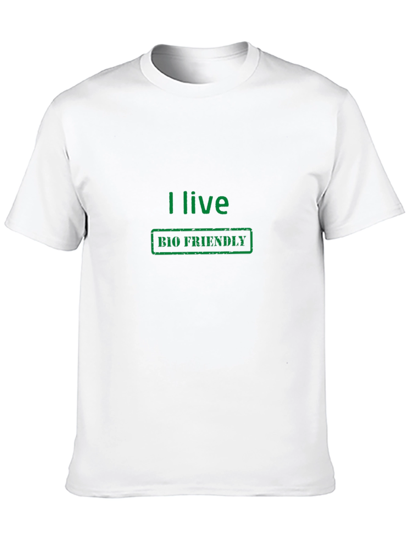 Camiseta Negra Ecológica I Live Bio Friendly