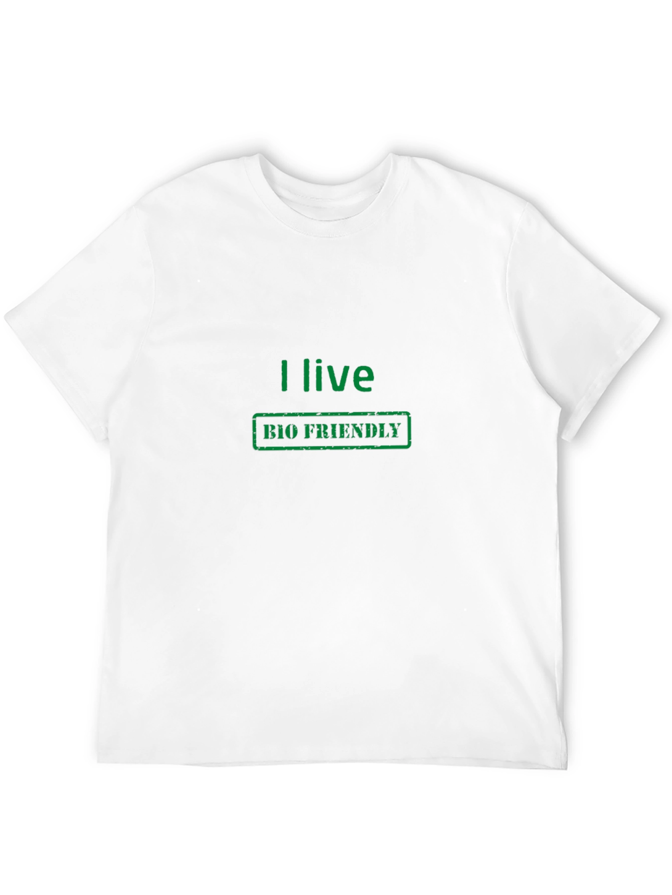 Camiseta Negra Ecológica I Live Bio Friendly