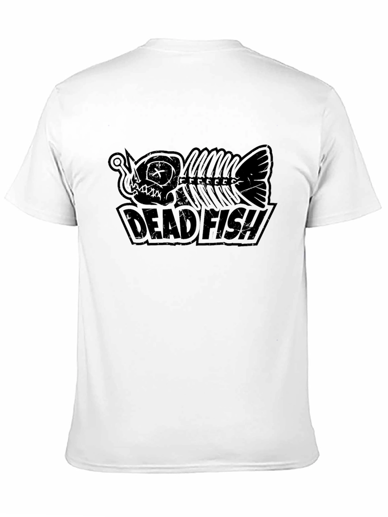 Camiseta Negra Dead Fish Estilo Urbano