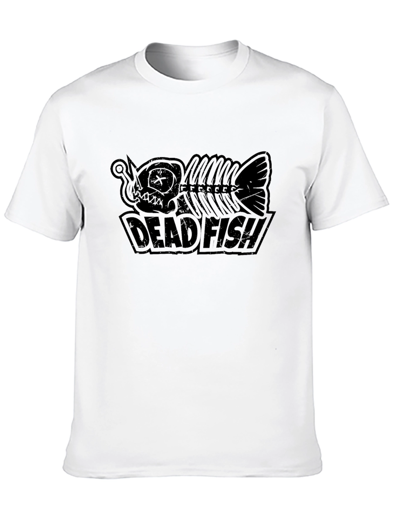 Camiseta Negra Dead Fish Estilo Urbano