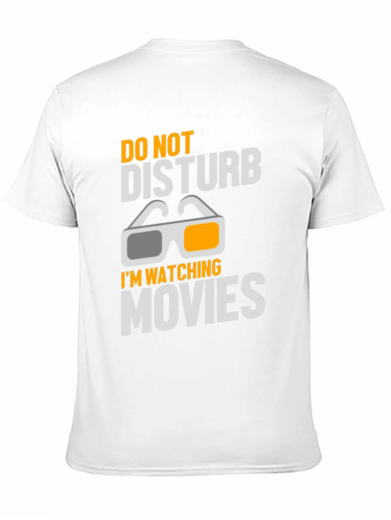 Camiseta Negra No Molestar Estoy Viendo Películas