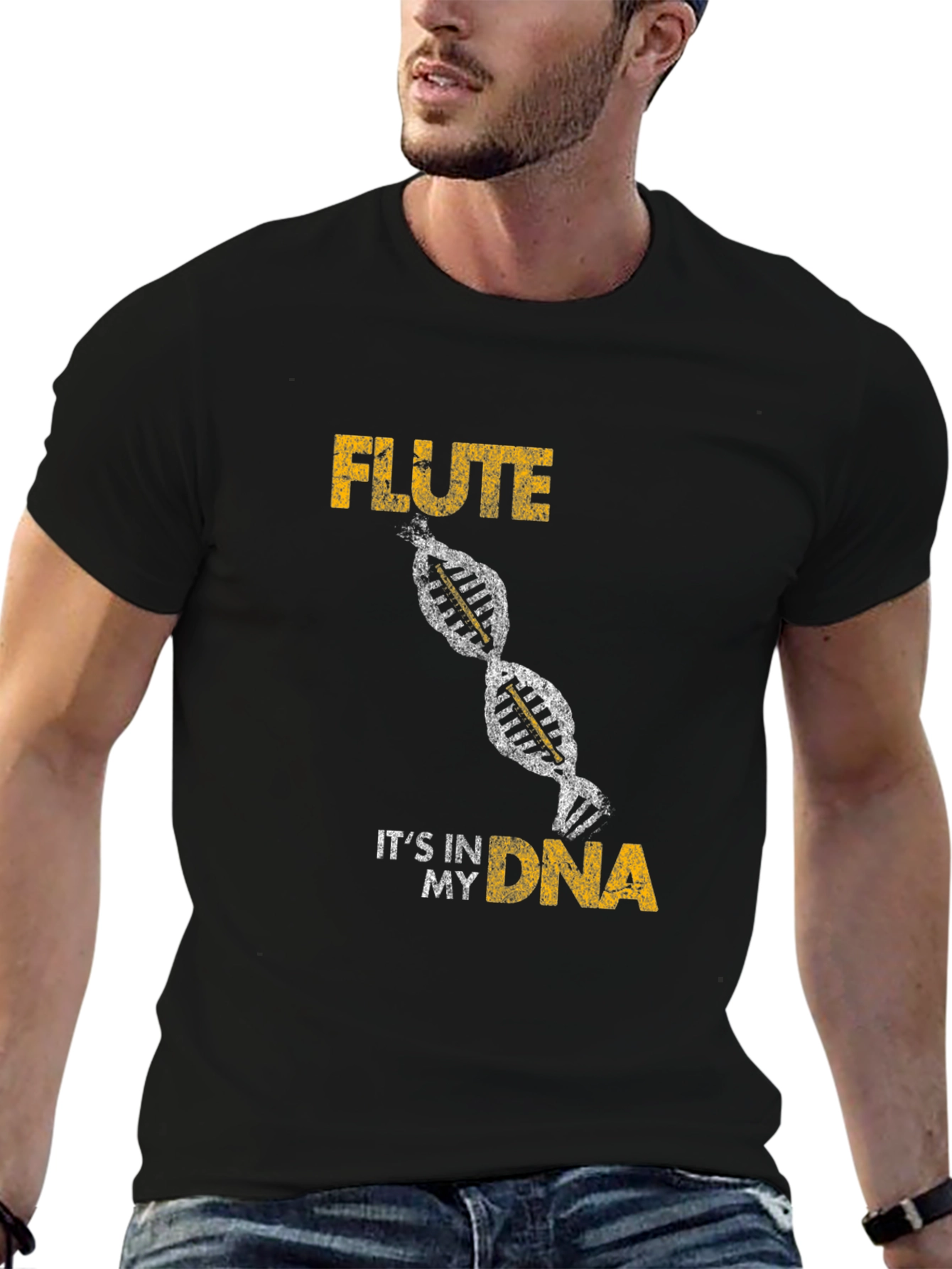 Camiseta Negra Flute in my DNA