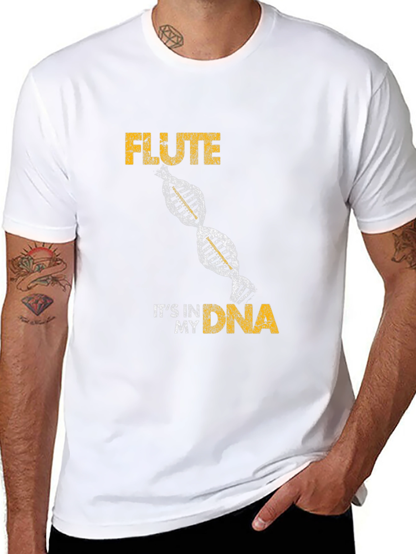 Camiseta Negra Flute in my DNA