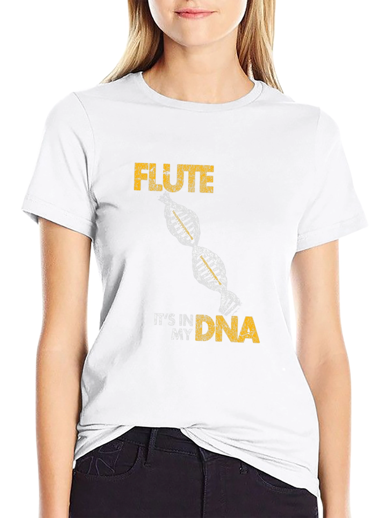 Camiseta Negra Flute in my DNA