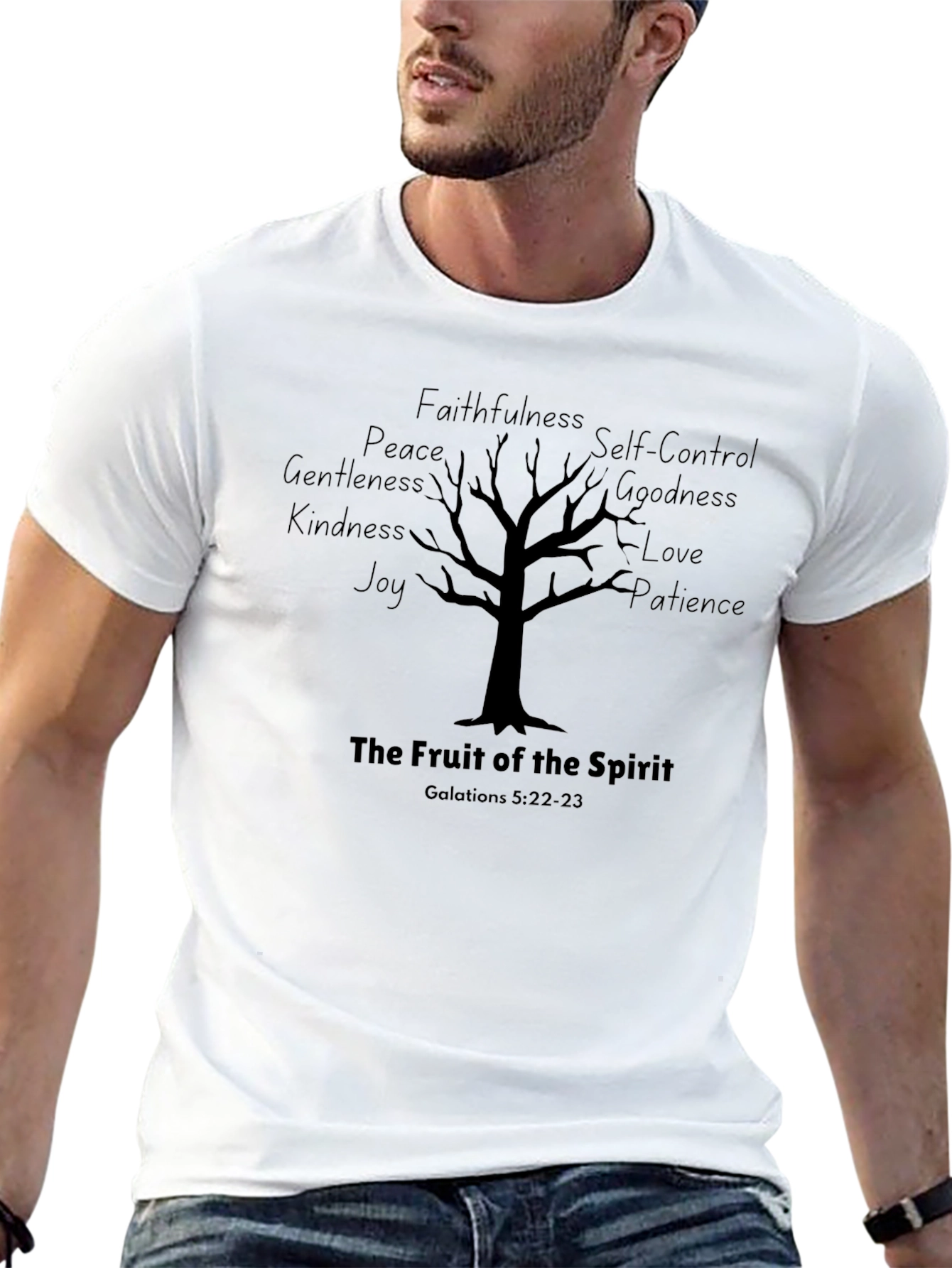 Camiseta Negra: El Fruto del Espíritu