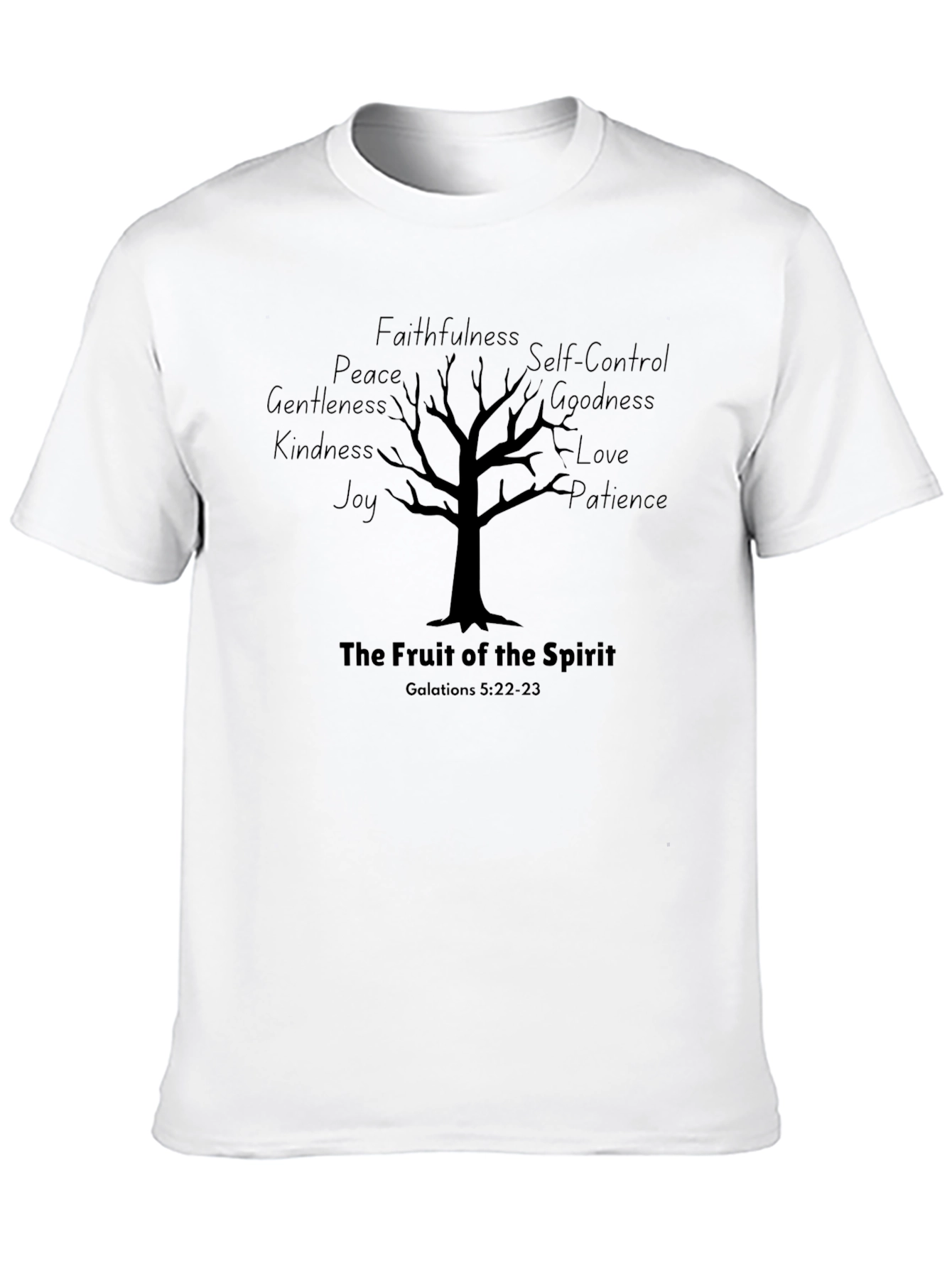 Camiseta Negra: El Fruto del Espíritu