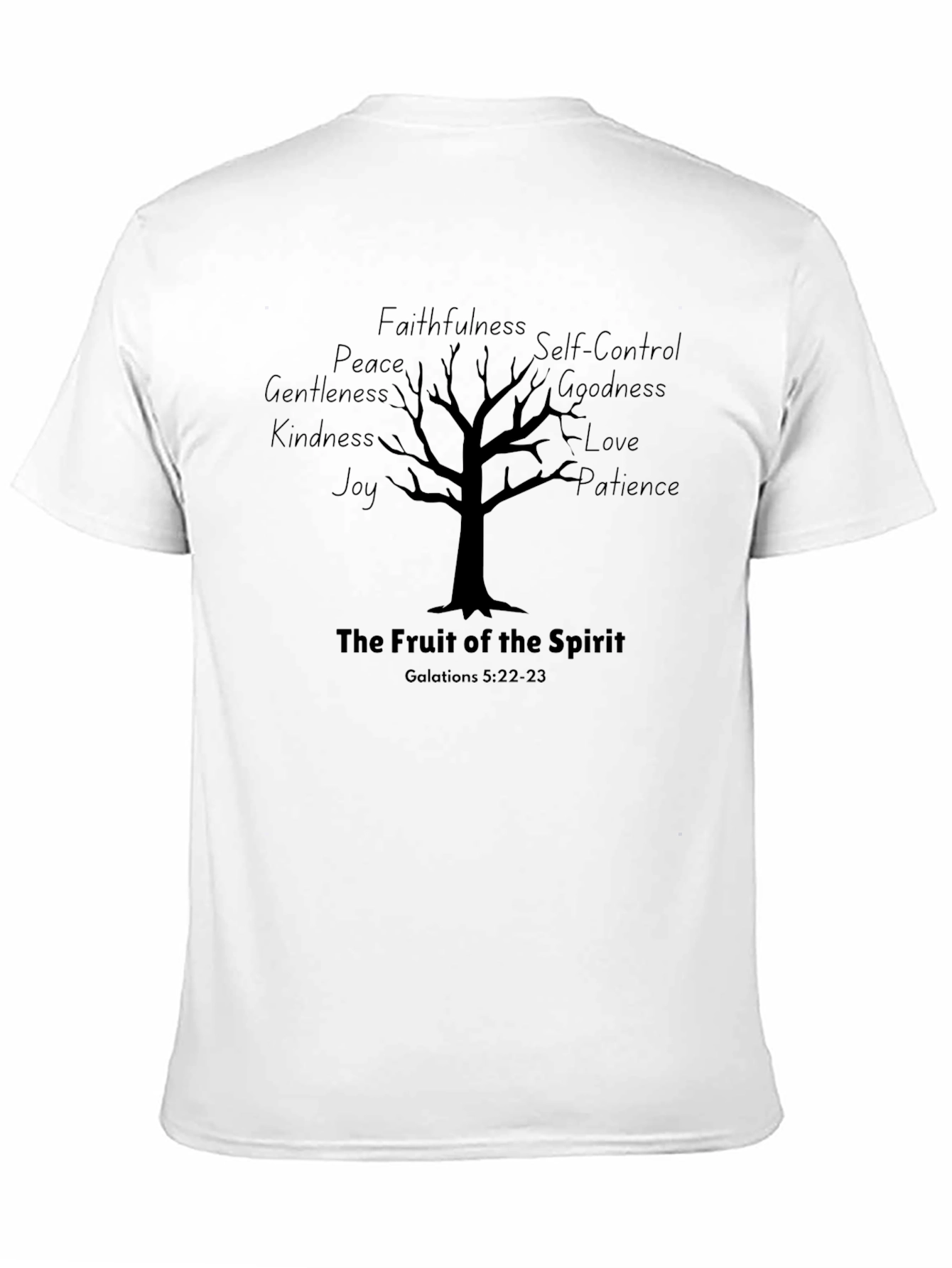 Camiseta Negra: El Fruto del Espíritu