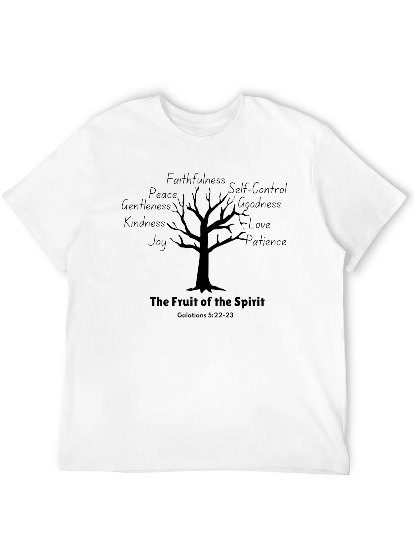 Camiseta Negra: El Fruto del Espíritu