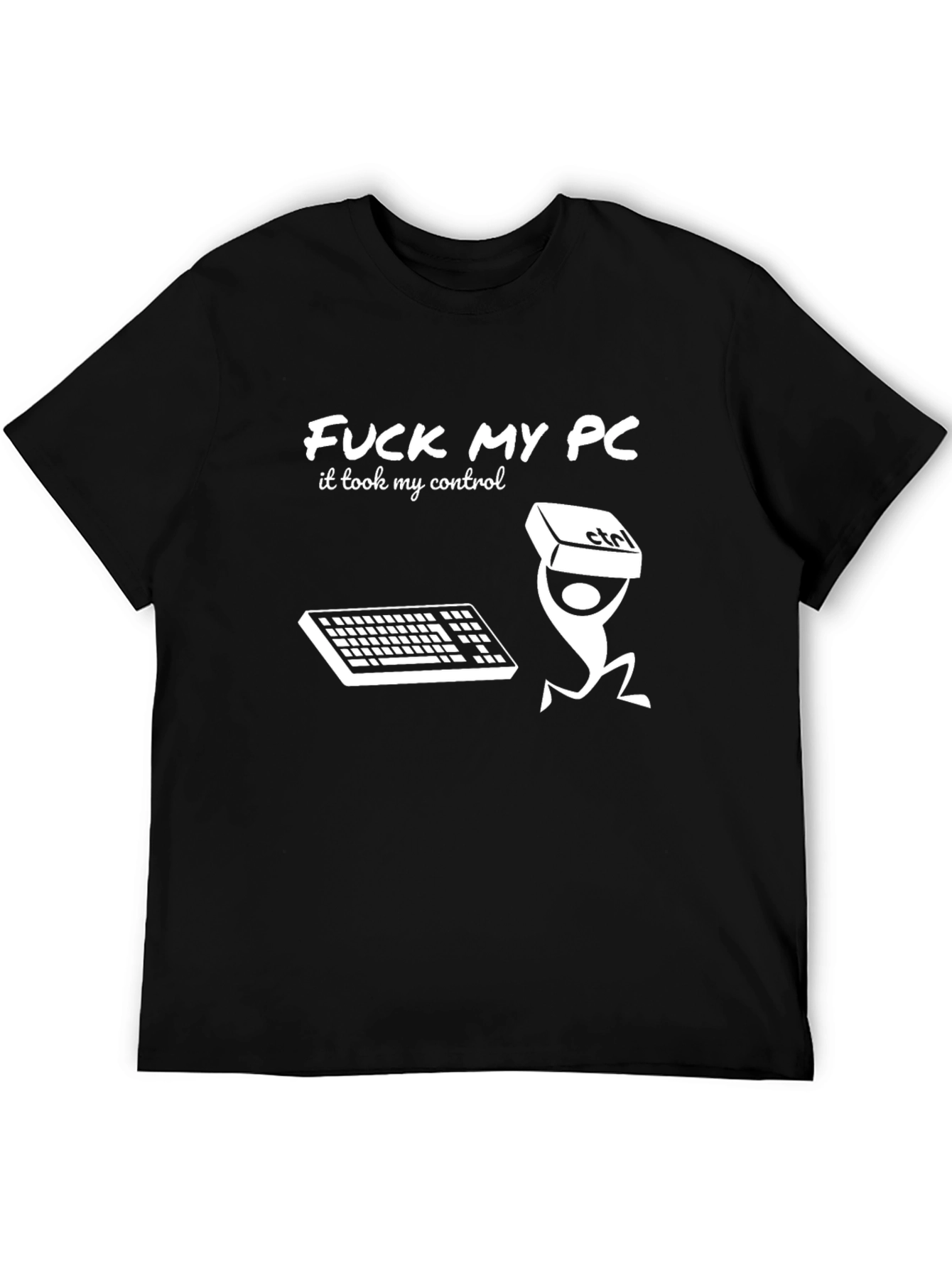 Camiseta Negra Fuck My PC