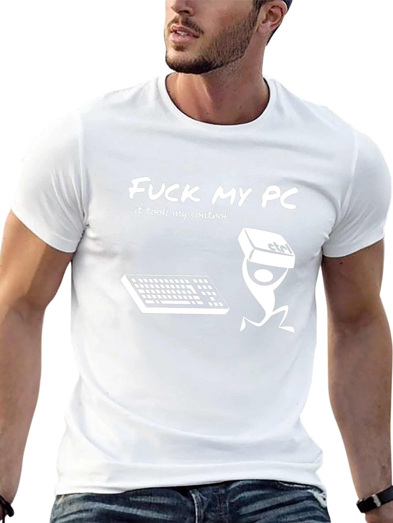 Camiseta Negra Fuck My PC