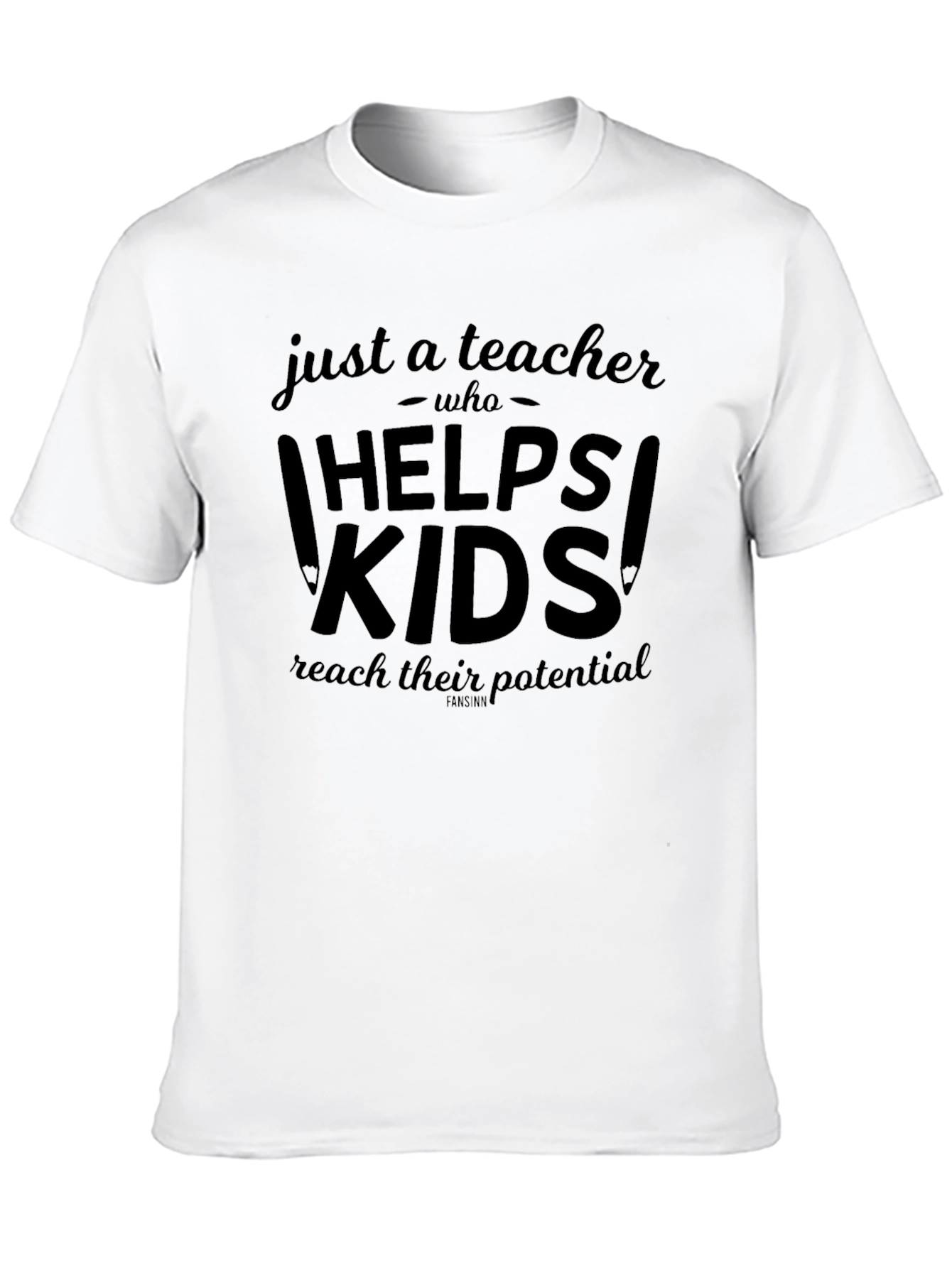 Camiseta Negra Just a Teacher Who Helps Kids