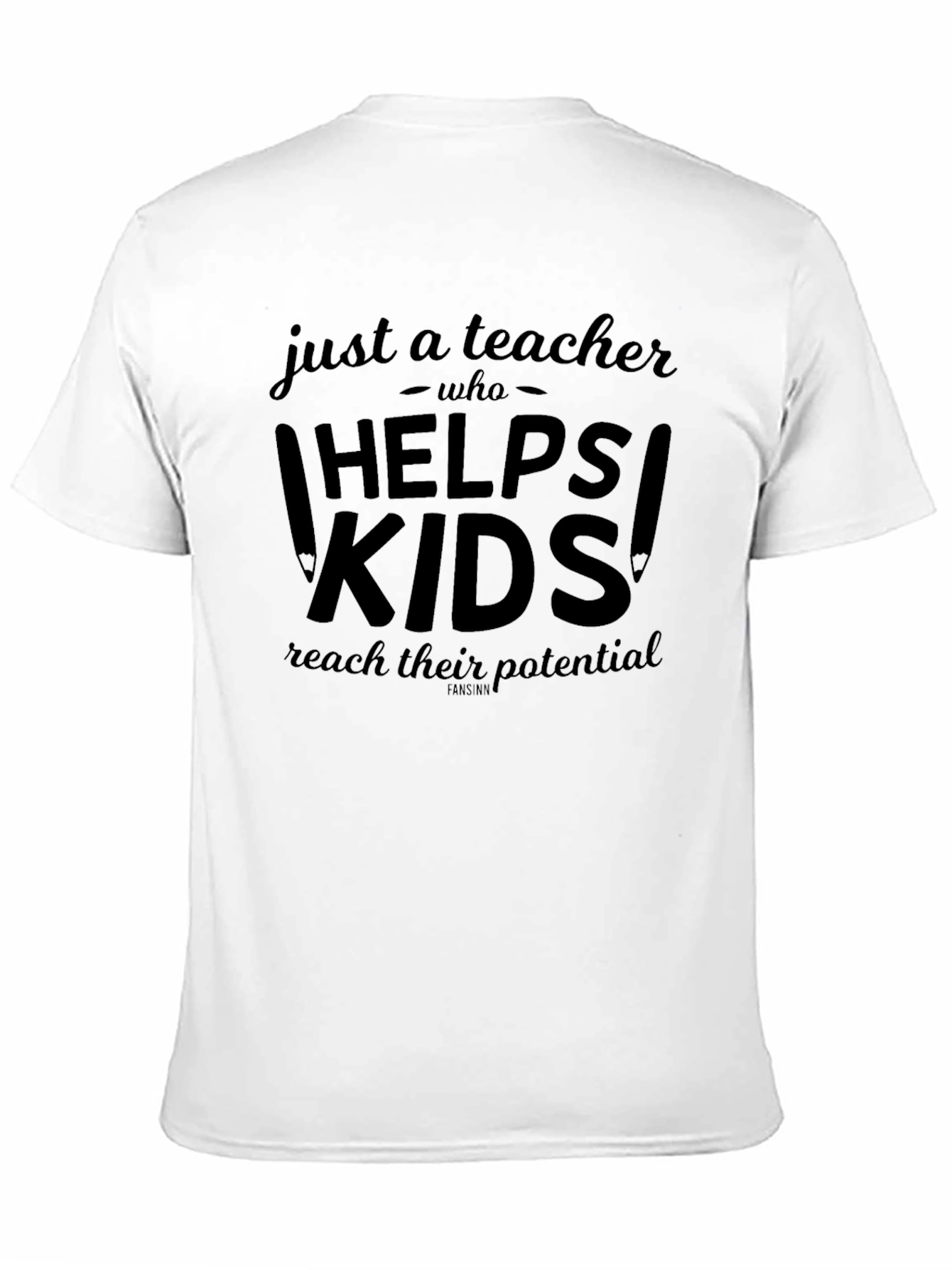 Camiseta Negra Just a Teacher Who Helps Kids