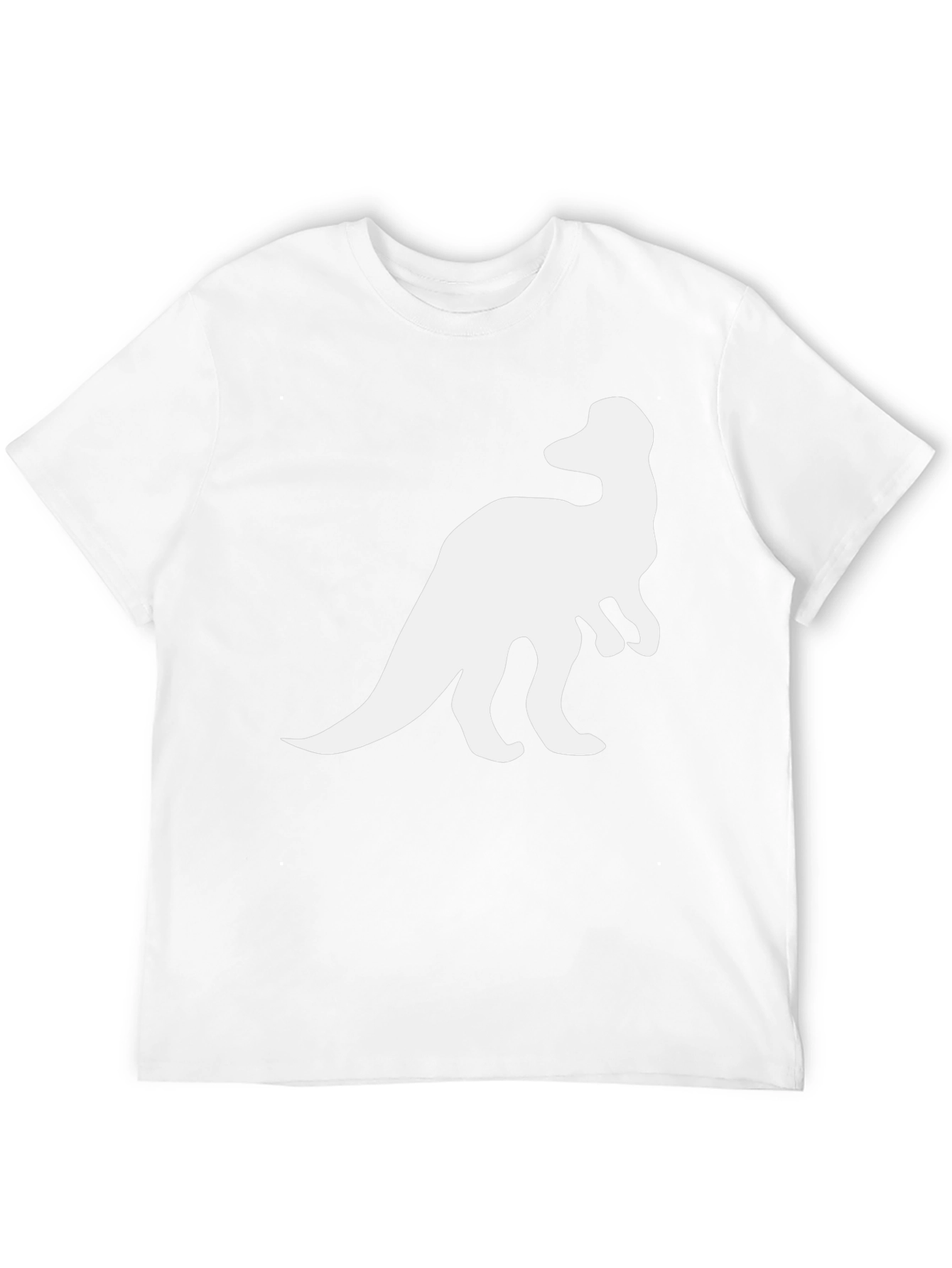 Camiseta Hombre Negra Estampado Dinosaurio