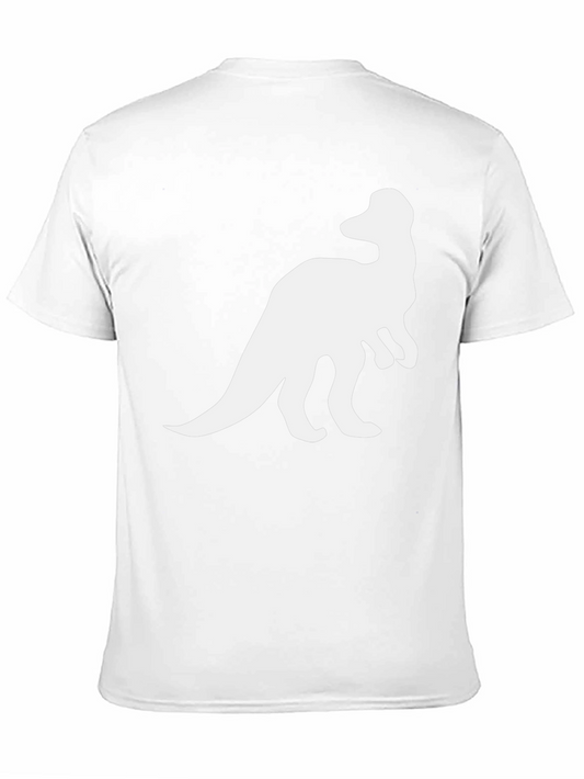 Camiseta Hombre Negra Estampado Dinosaurio