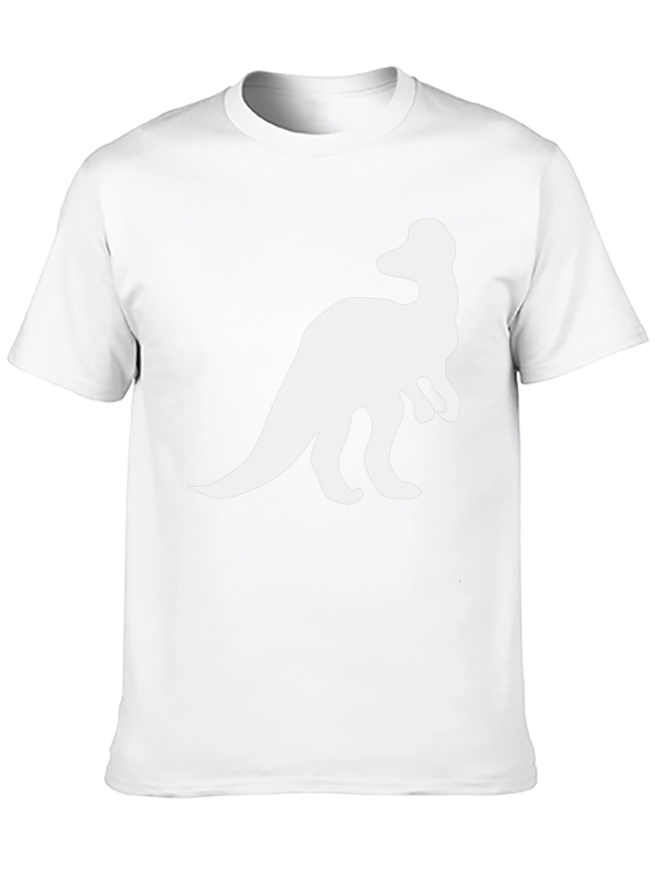 Camiseta Hombre Negra Estampado Dinosaurio