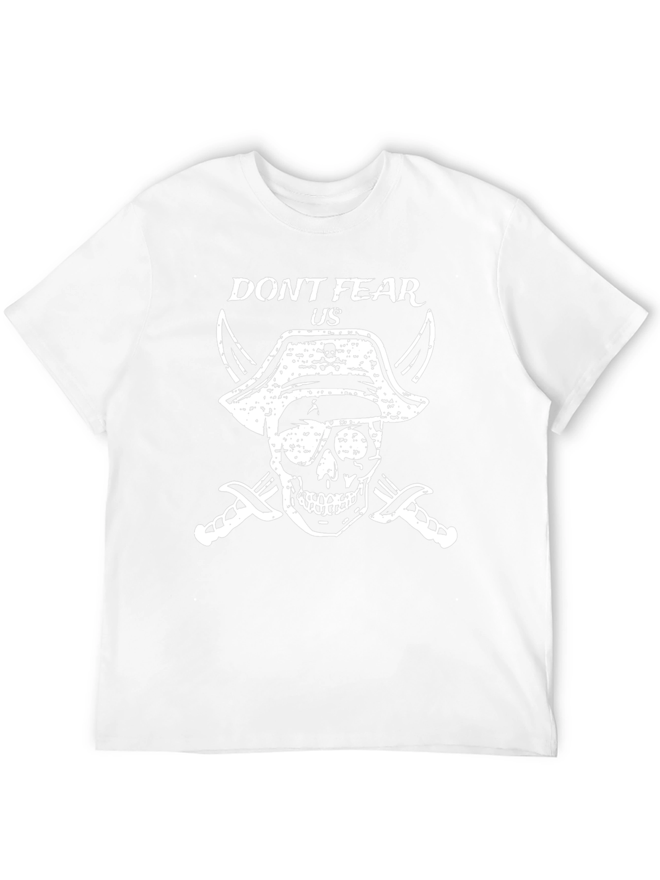 Camiseta Negra con Diseño de Calavera Pirata
