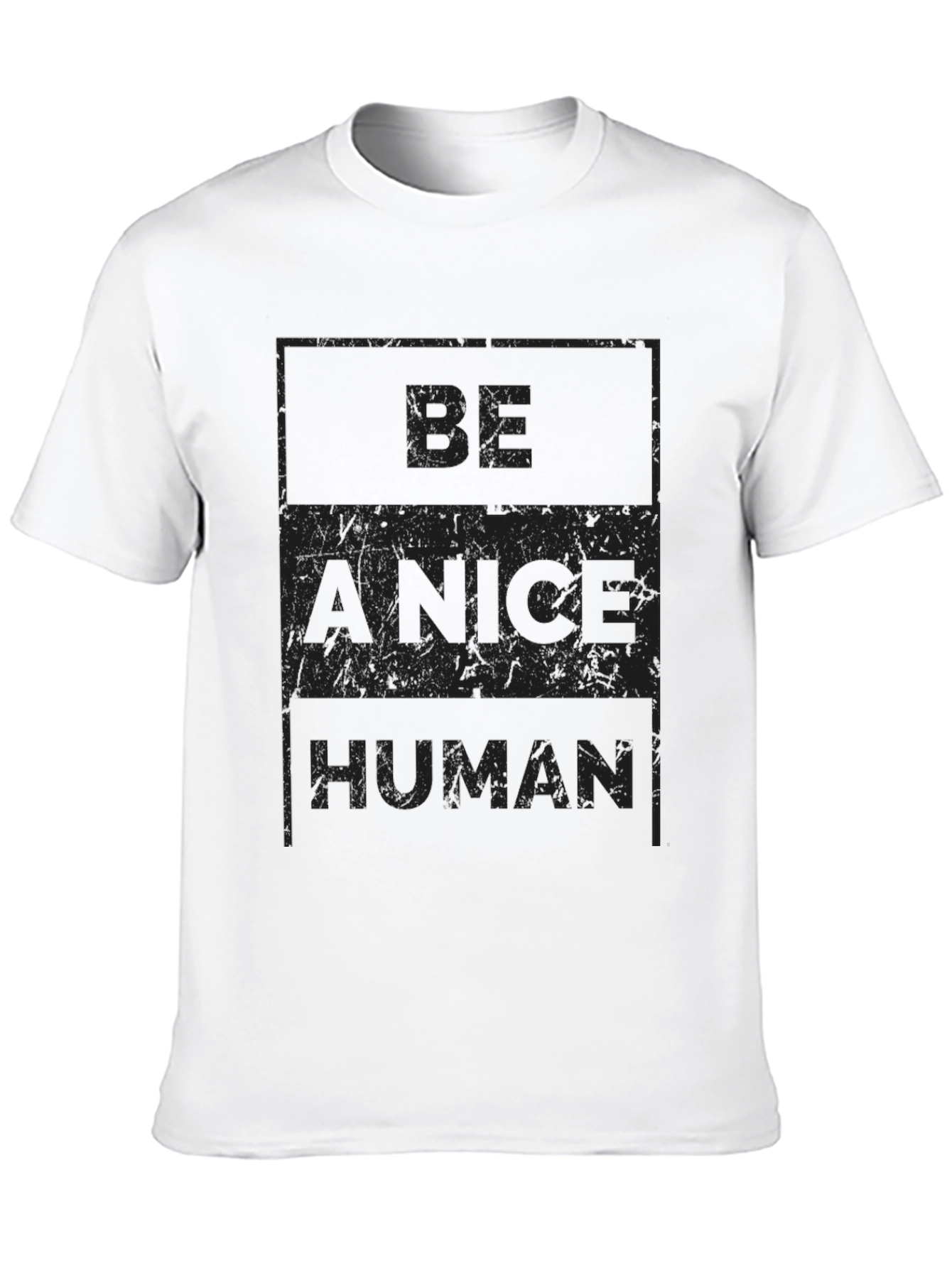 Camiseta Negra Sé un Humano Amable