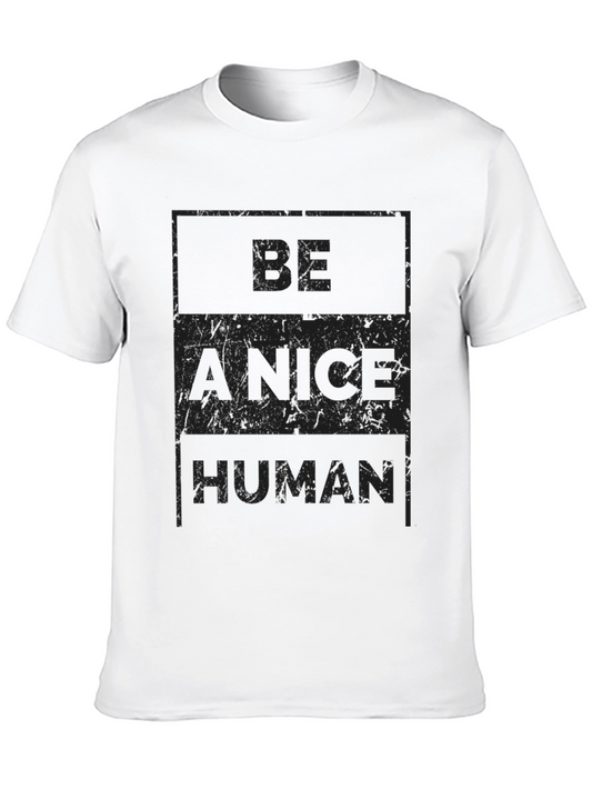 Camiseta Negra Sé un Humano Amable