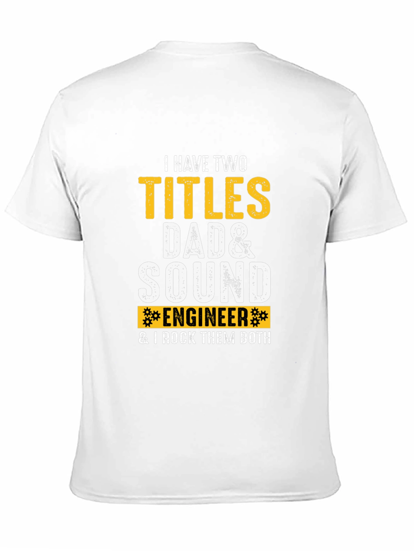 Camiseta para Papá Ingeniero de Sonido: ¡Rockea tus Títulos!