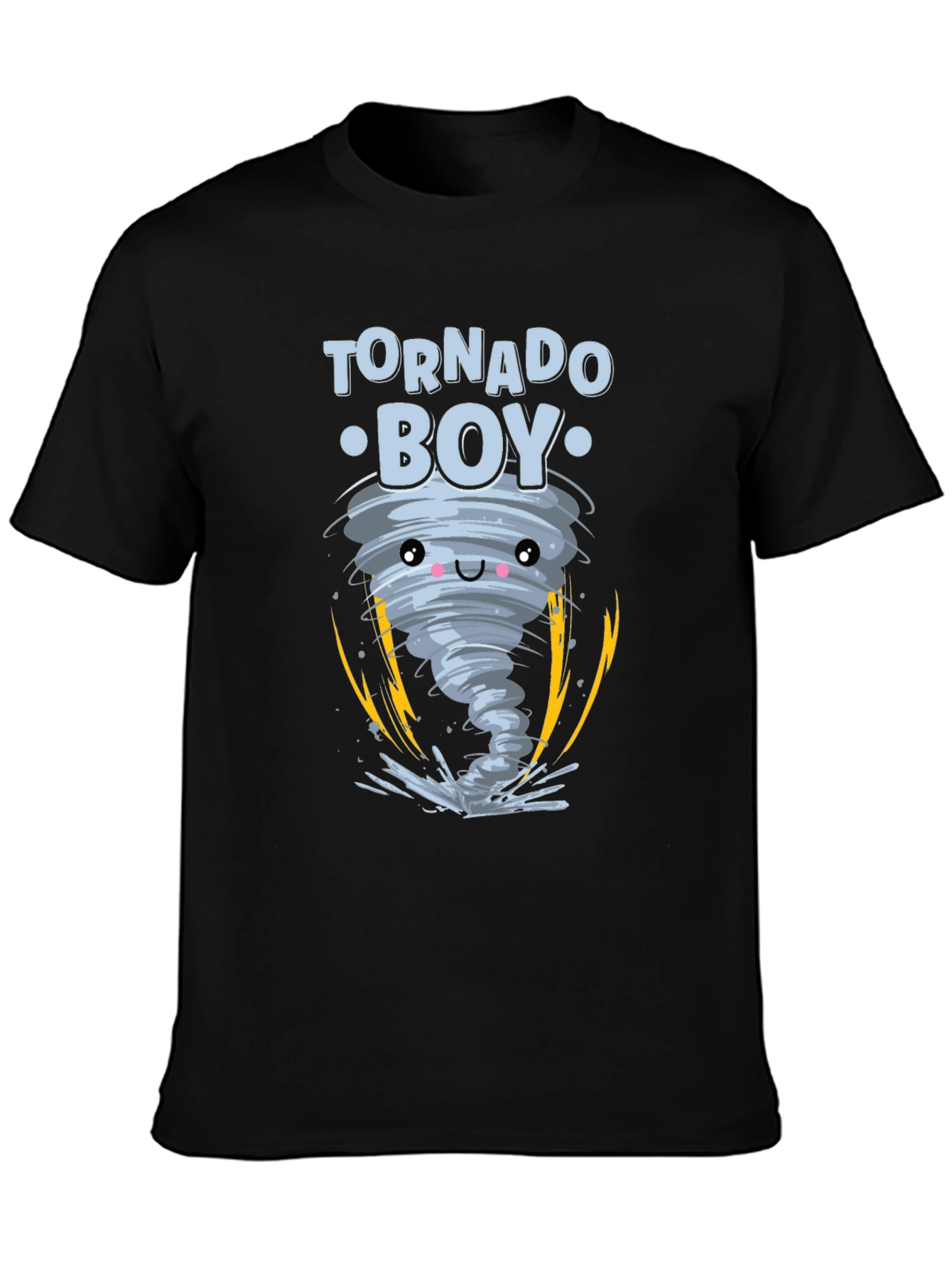 Camiseta Negra Niño Tornado