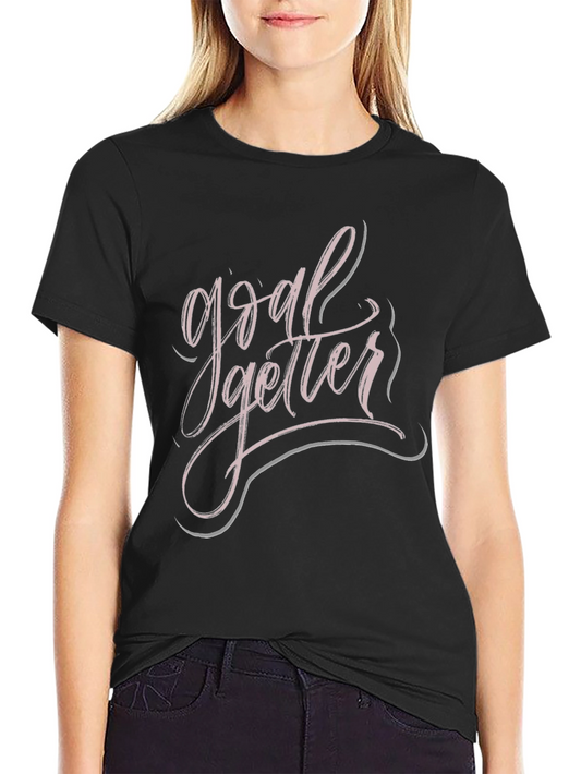 Camiseta Negra Goal Getter para Triunfadores