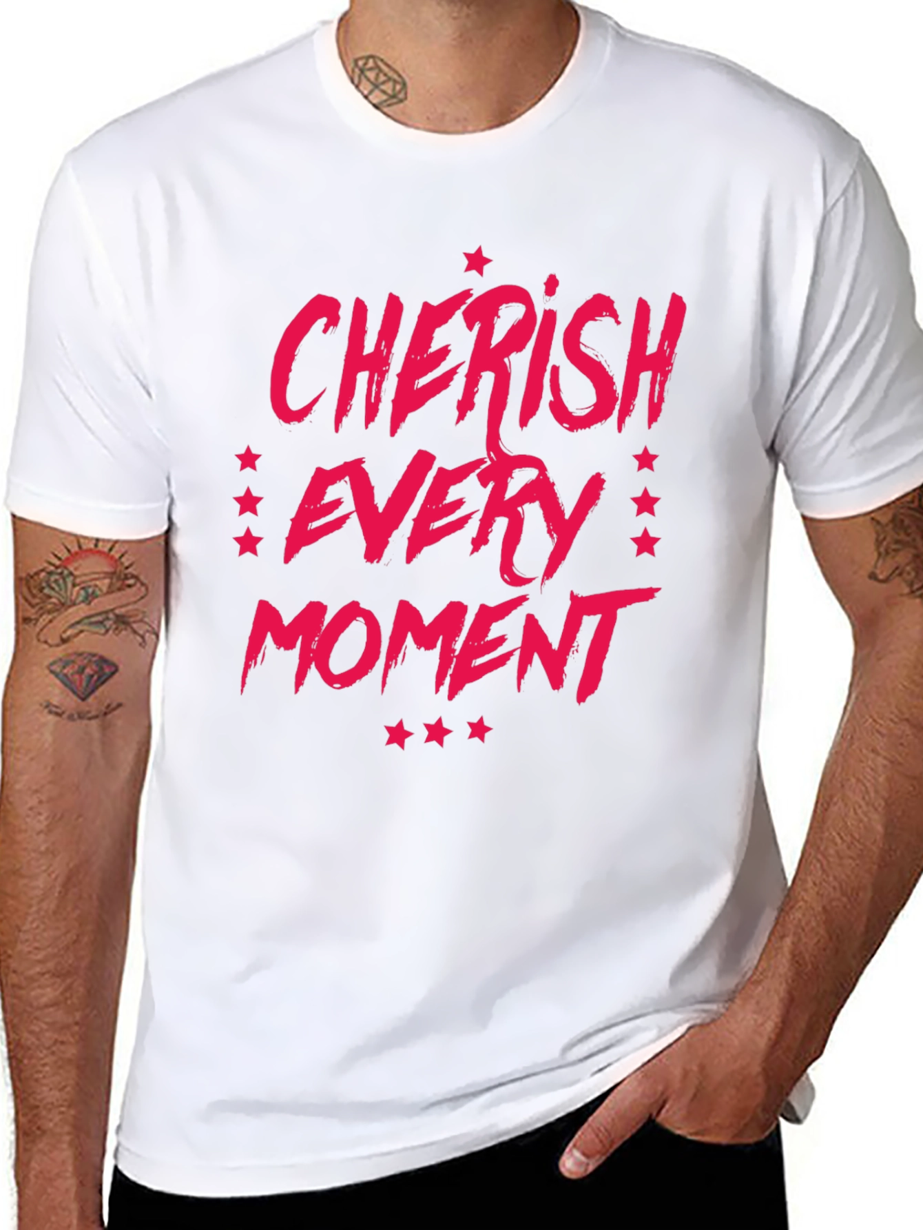Camiseta Negra Cherish Every Moment