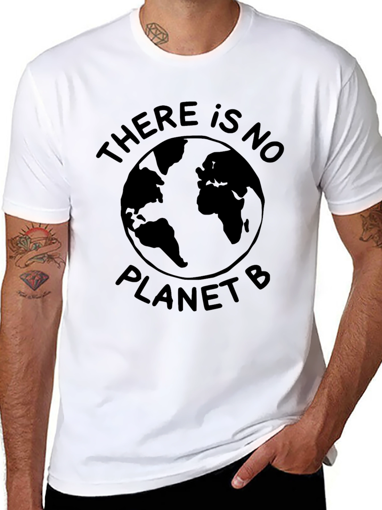 Camiseta Negra: No hay planeta B