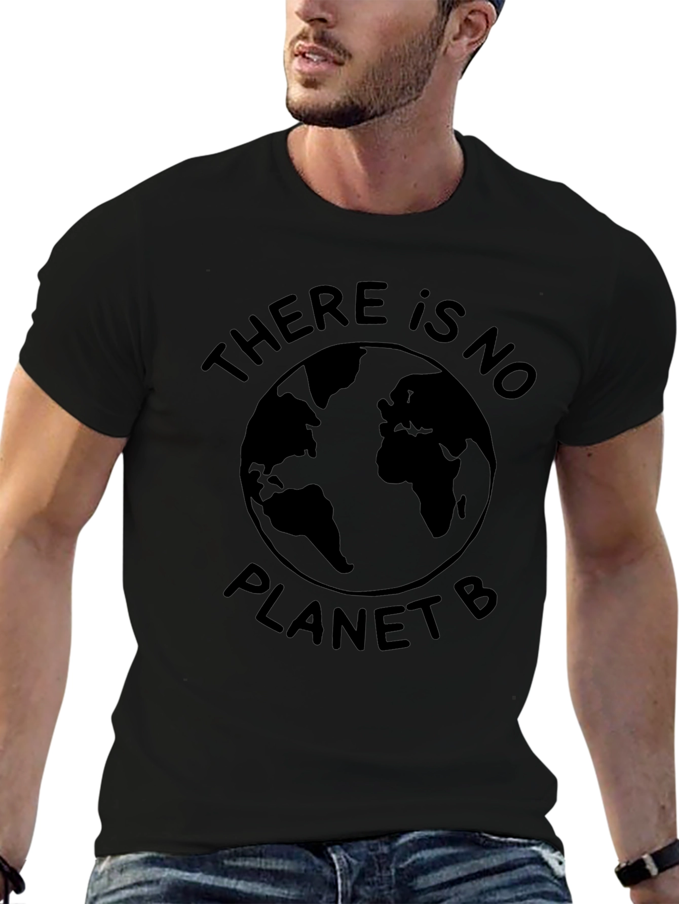 Camiseta Negra: No hay planeta B