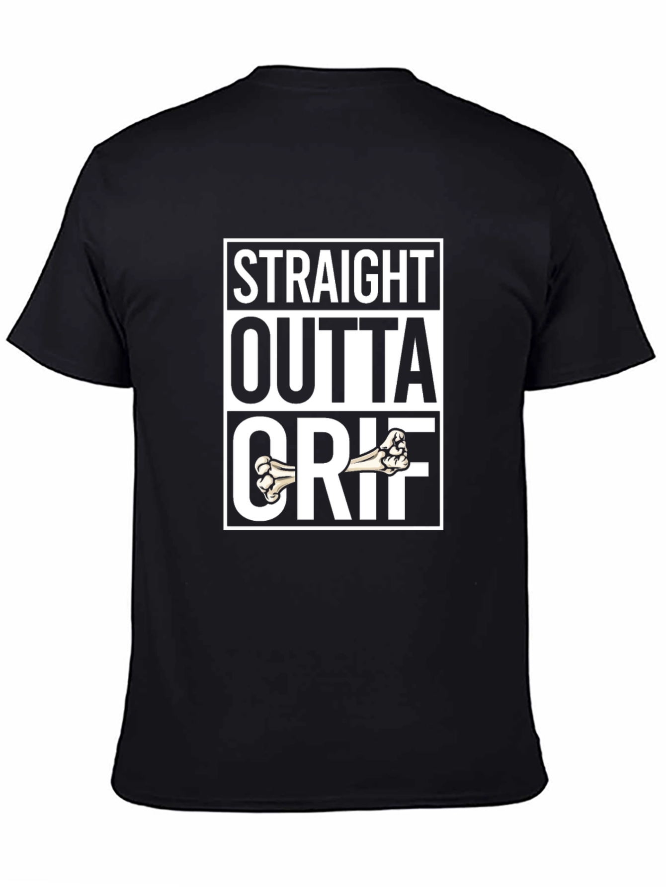 Camiseta Negra Straight Outta Estilo Urbano