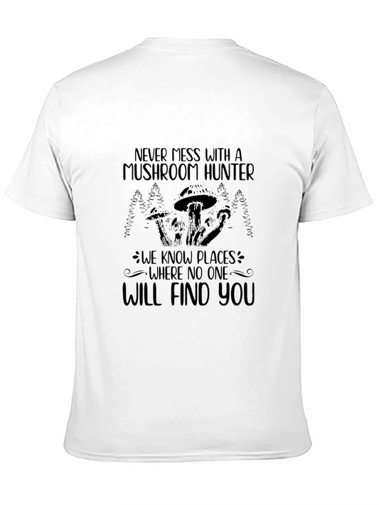 Camiseta Negra Cazador de Setas