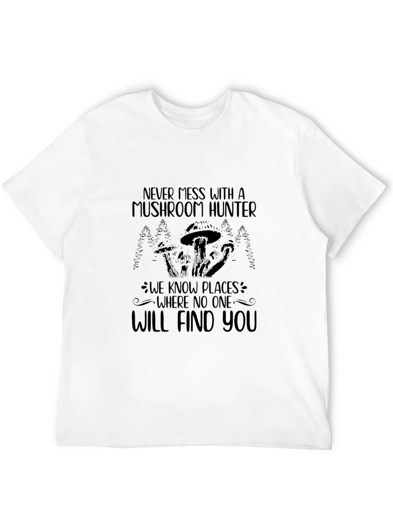 Camiseta Negra Cazador de Setas