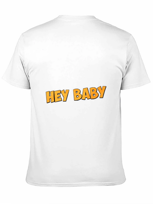 Camiseta Negra Hey Baby Casual