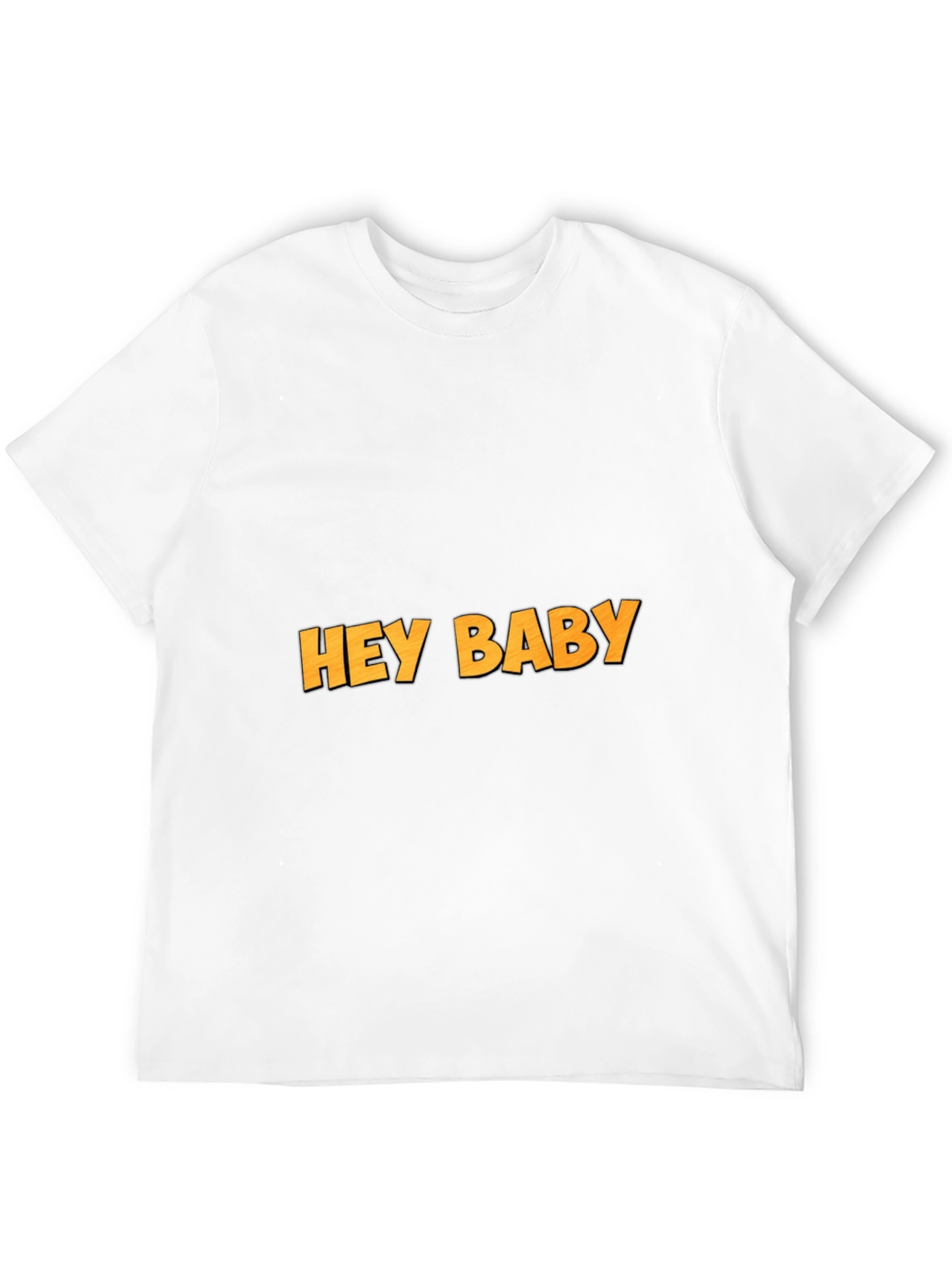 Camiseta Negra Hey Baby Casual