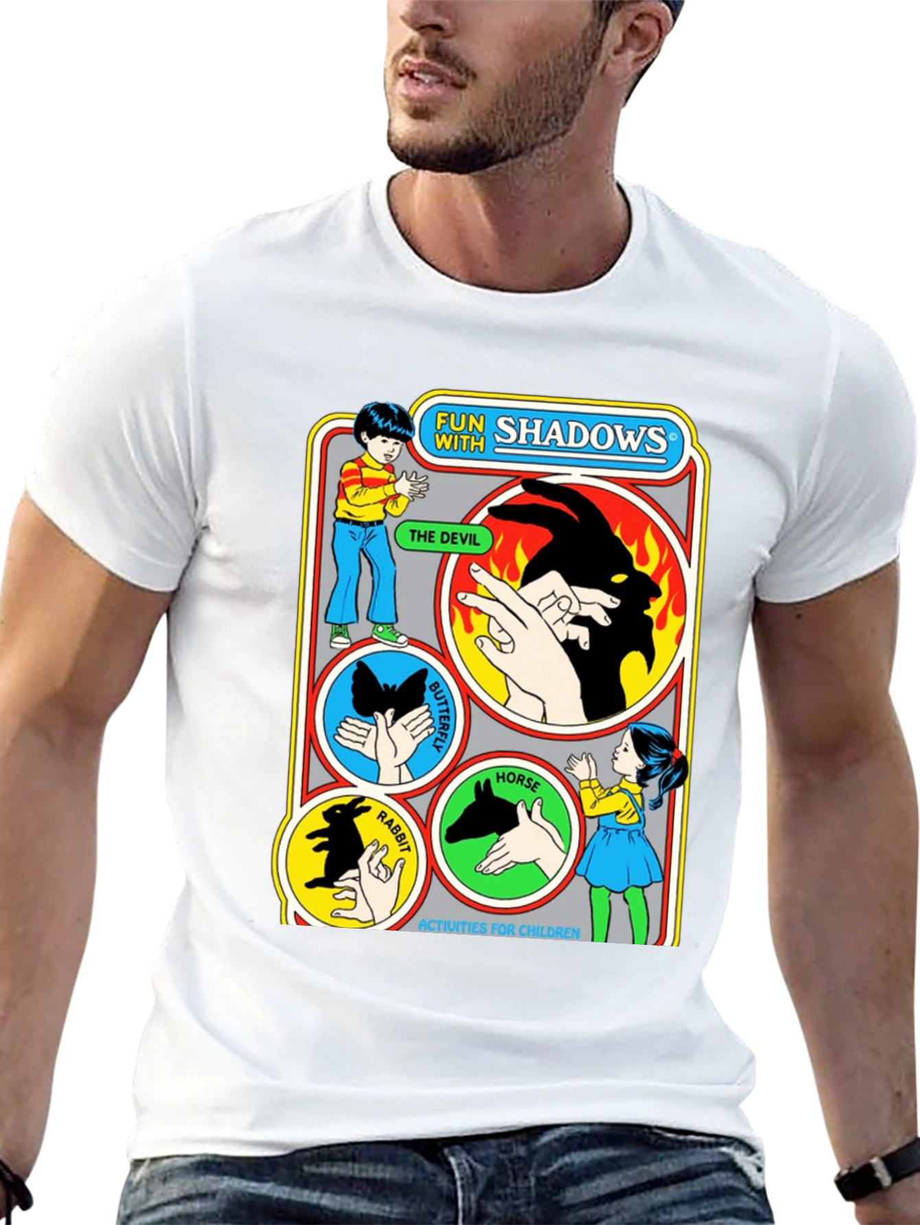 Camiseta Negra Fun with Shadows