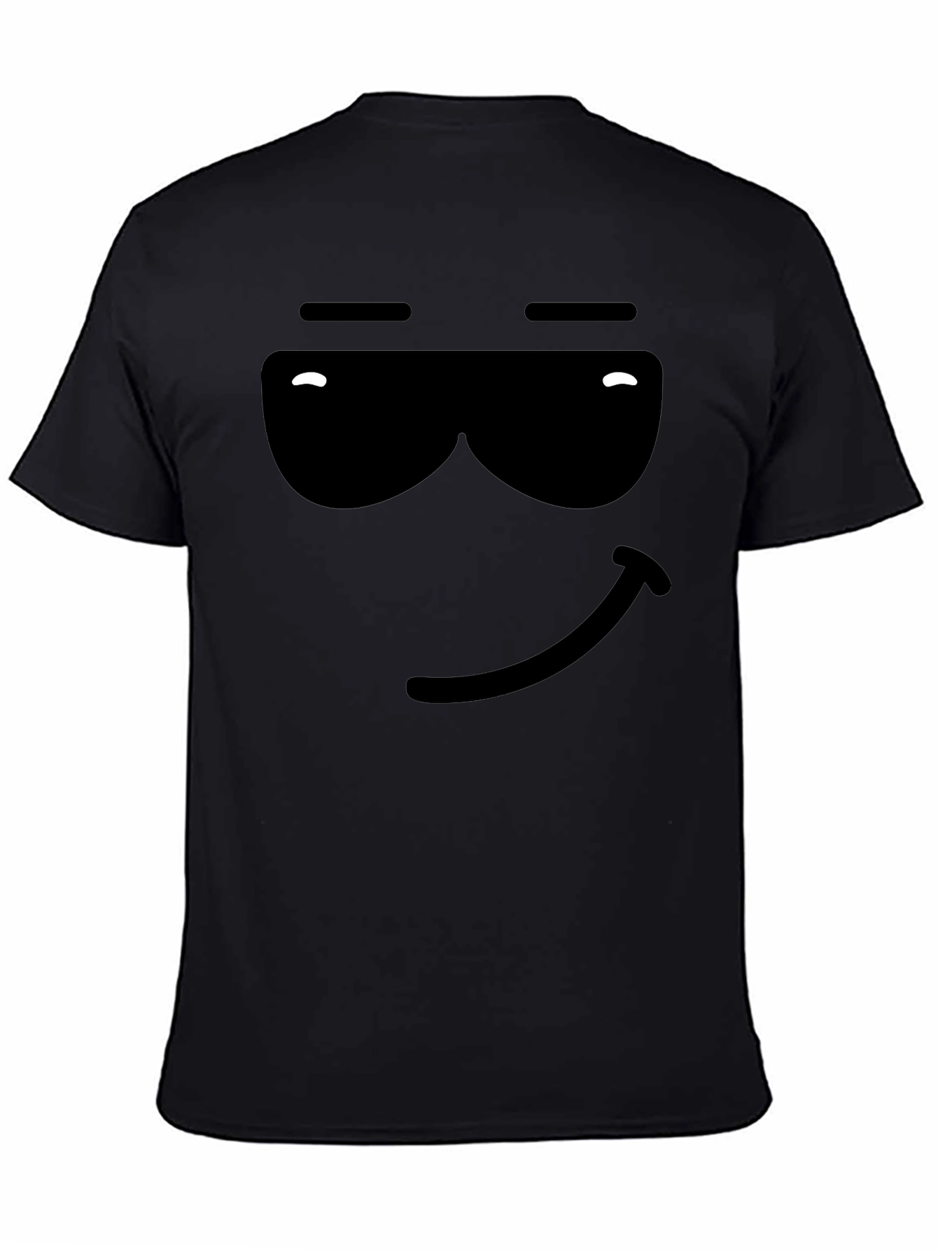 Camiseta Negra con Diseño Gráfico Cool