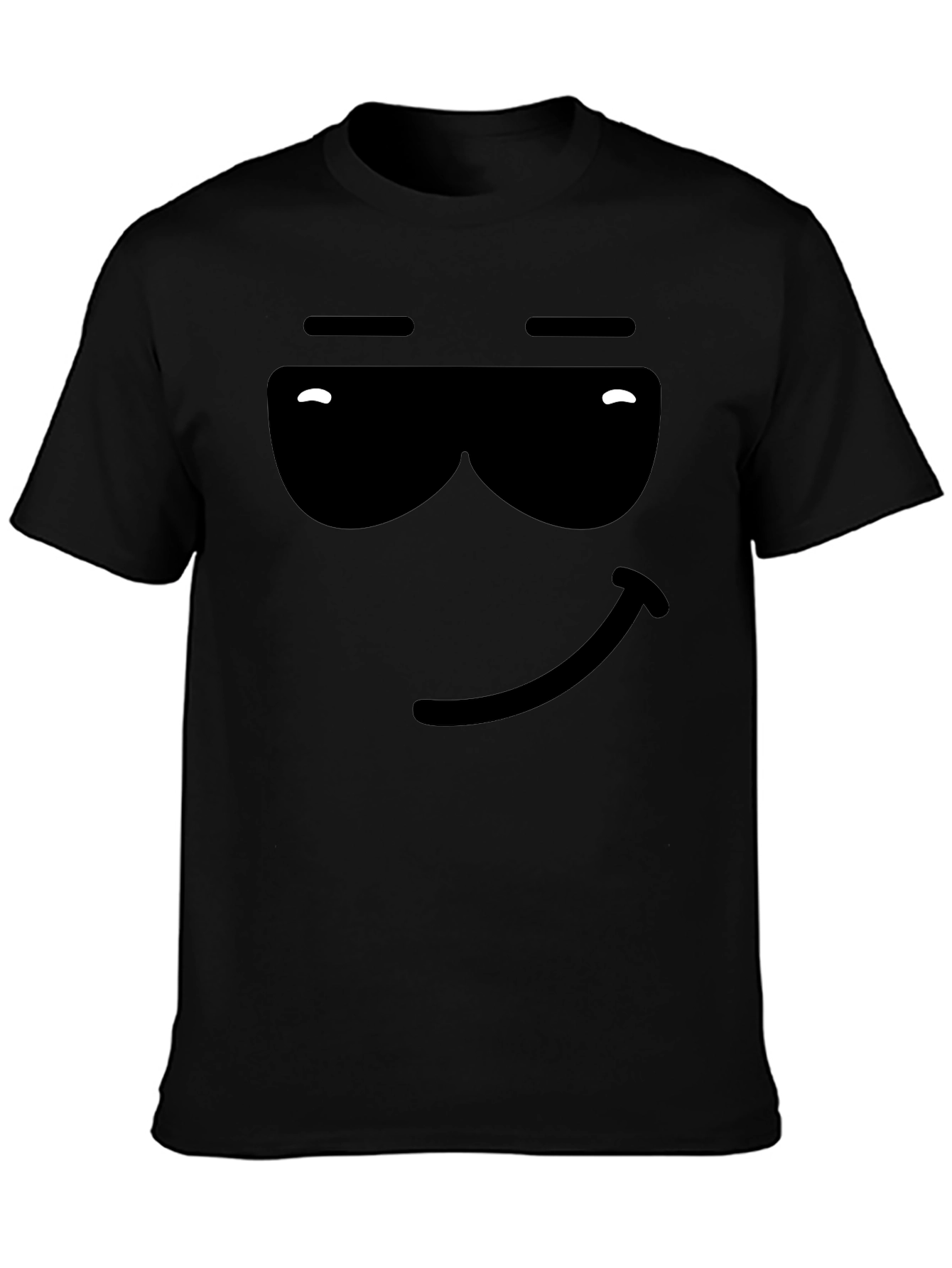 Camiseta Negra con Diseño Gráfico Cool